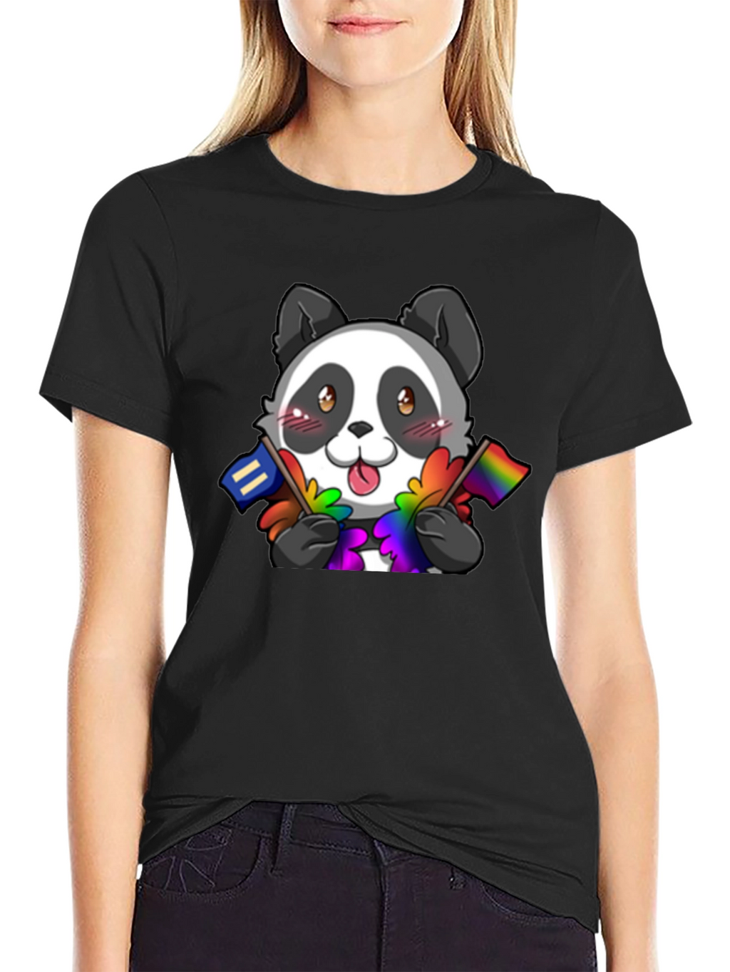 Pride Panda T-Shirt - LGBTQ+ Supporter Tee