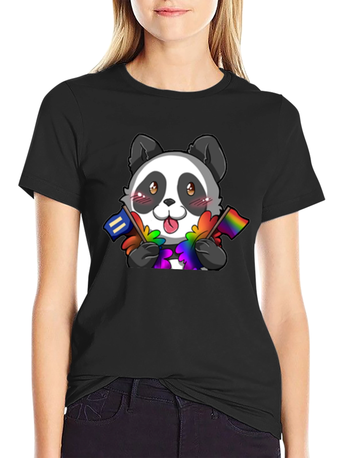 Pride Panda T-Shirt - LGBTQ+ Supporter Tee