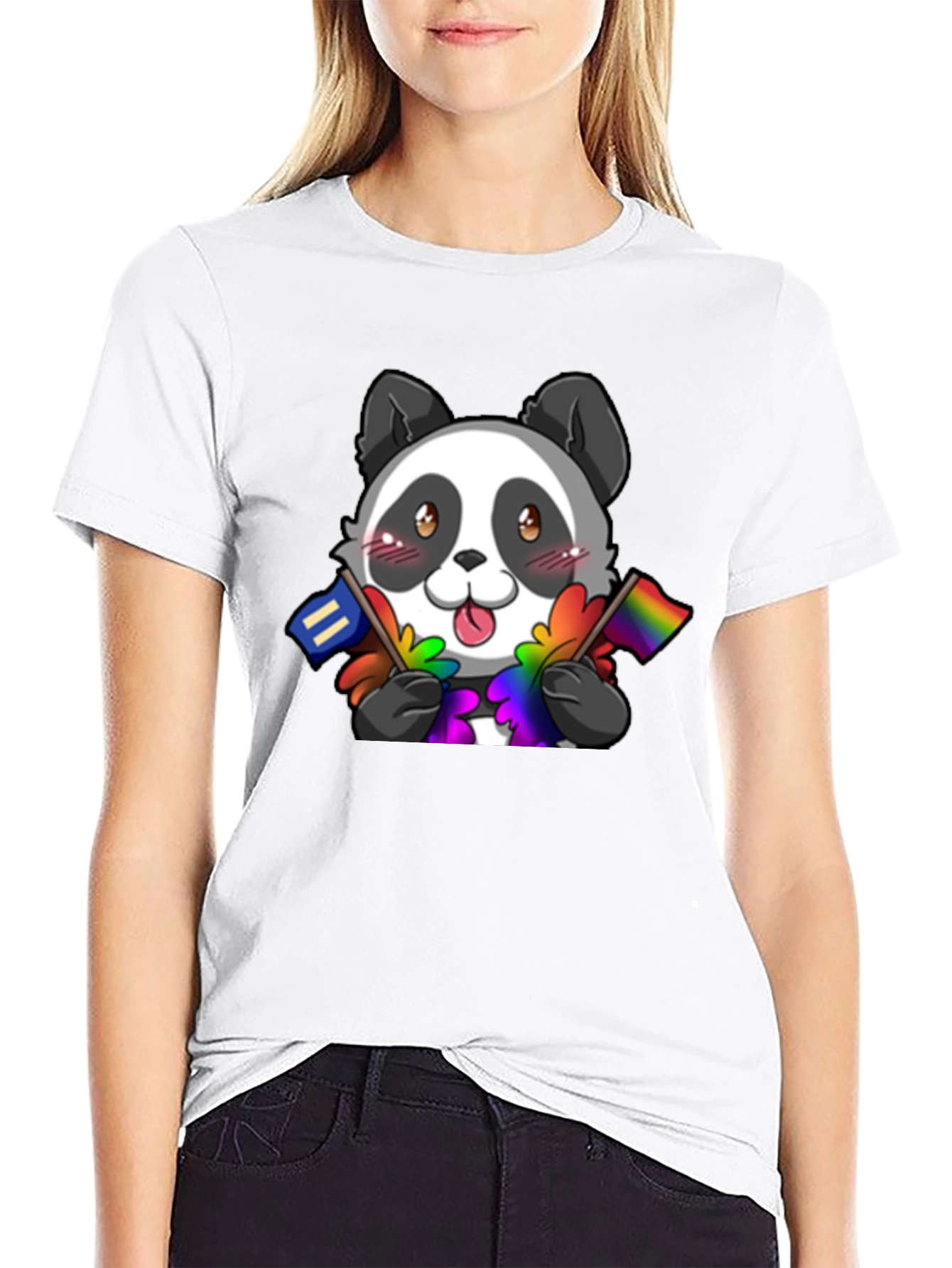 Pride Panda T-Shirt - LGBTQ+ Supporter Tee