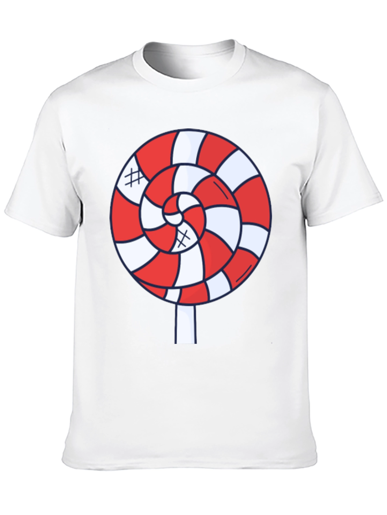 Candy Swirl Graphic Tee - Fun Black T-Shirt