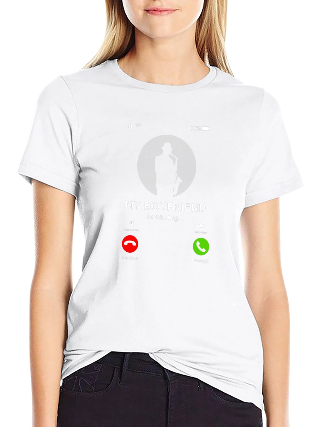 Saxophone Boyfriend Calling T-Shirt