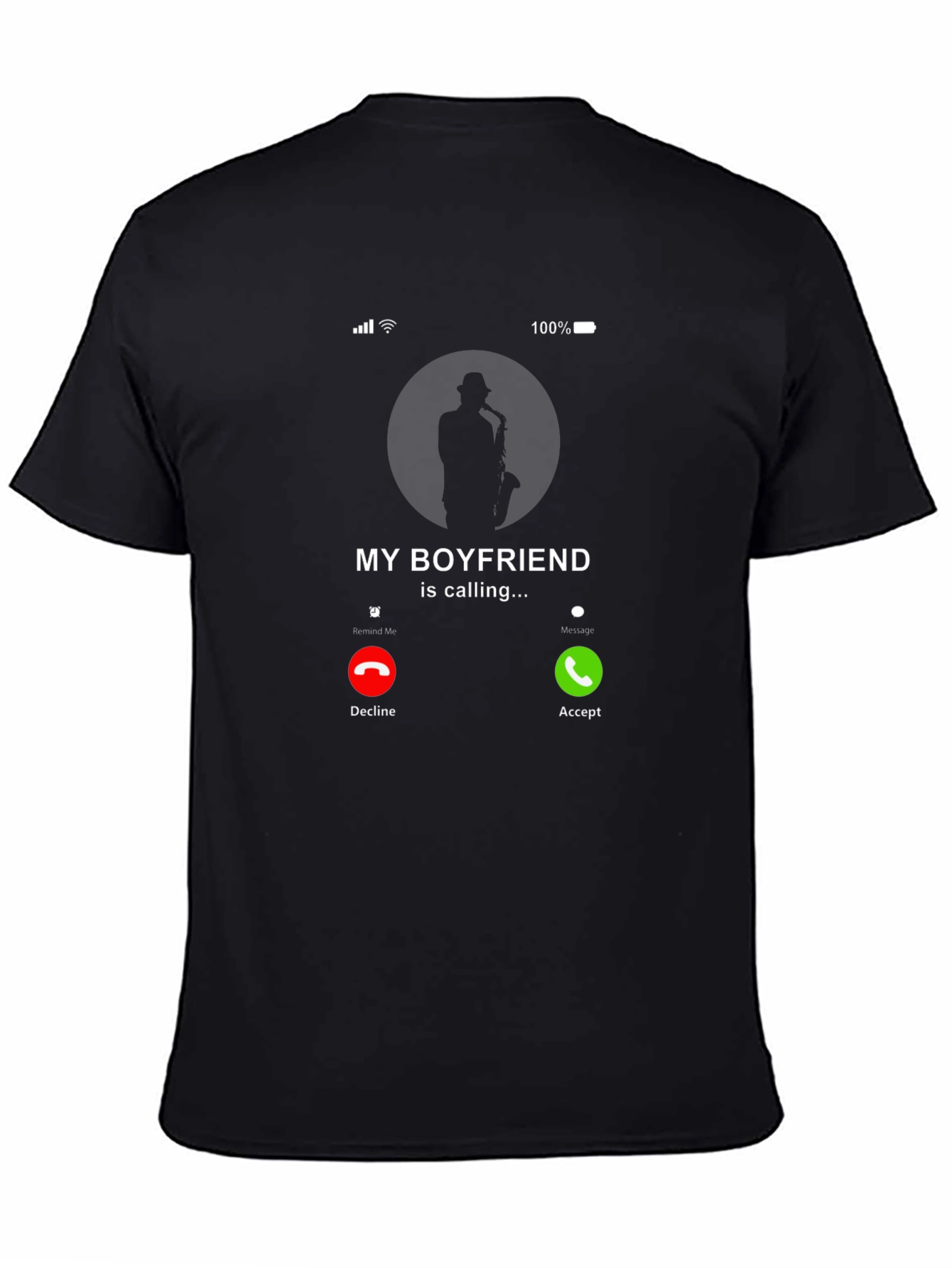 Saxophone Boyfriend Calling T-Shirt
