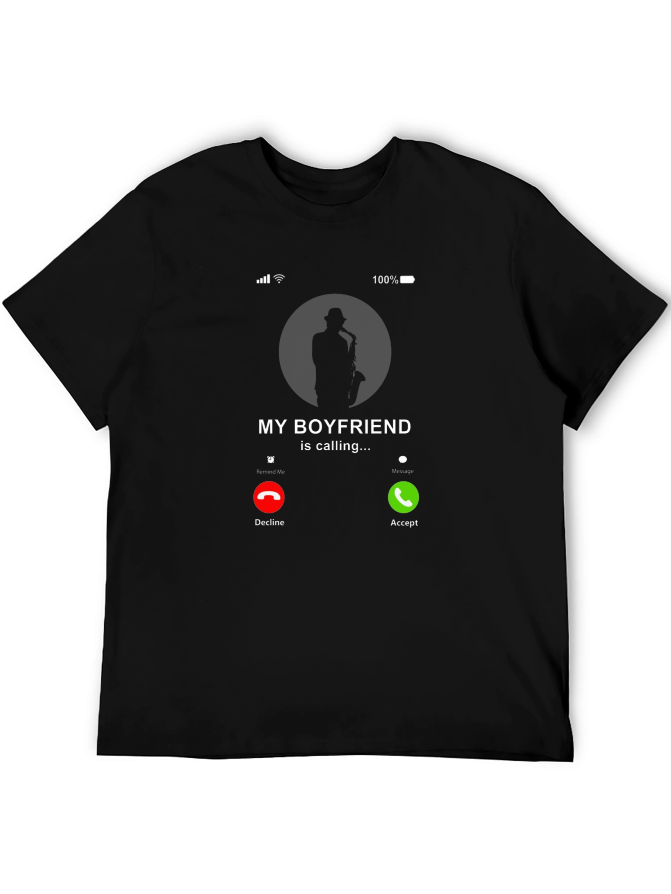 Saxophone Boyfriend Calling T-Shirt