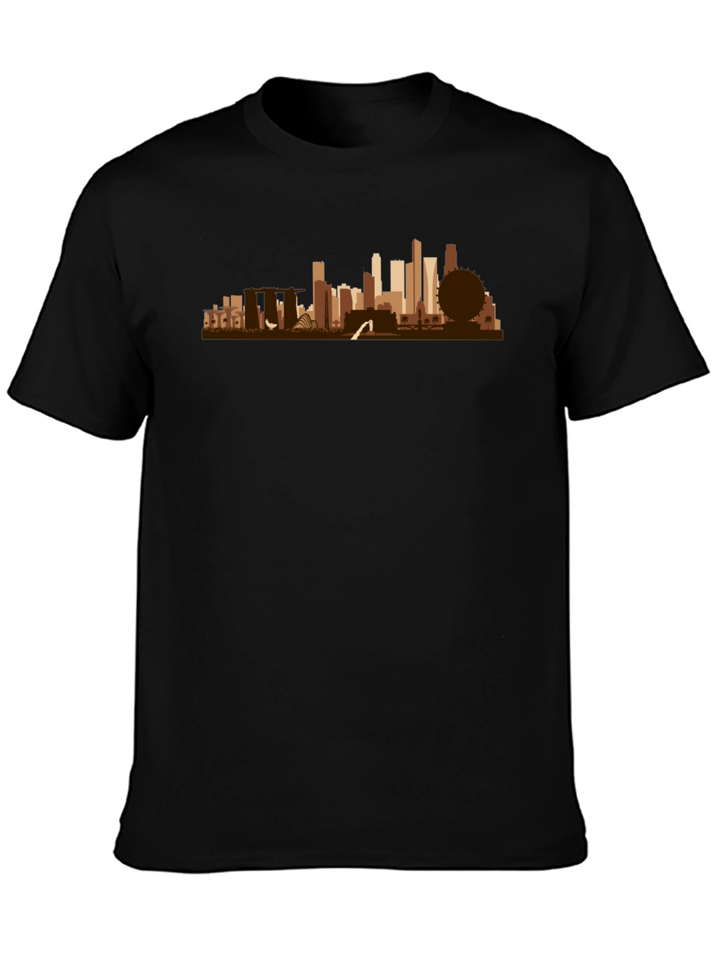 Singapore Skyline Graphic T-Shirt