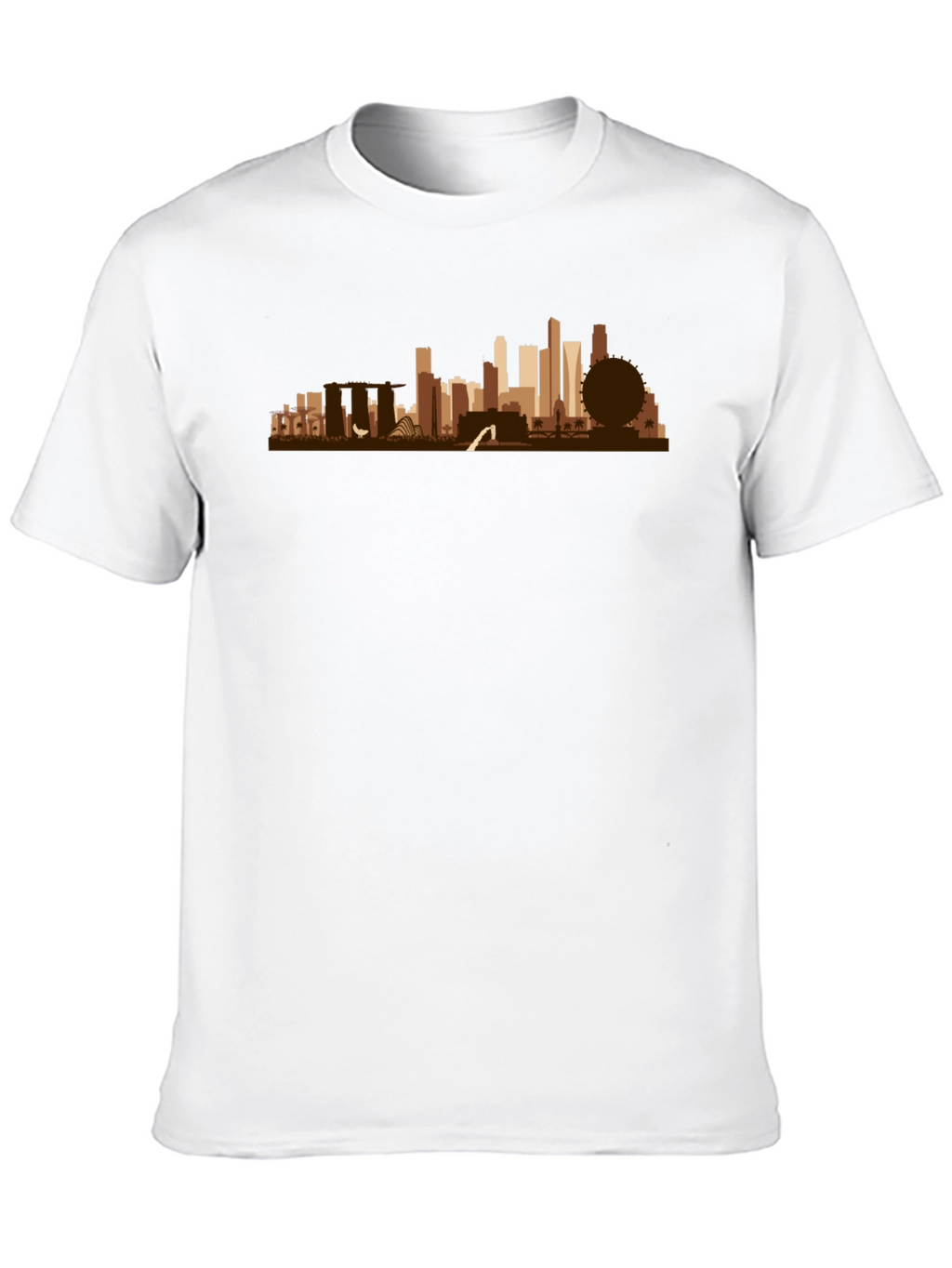 Singapore Skyline Graphic T-Shirt