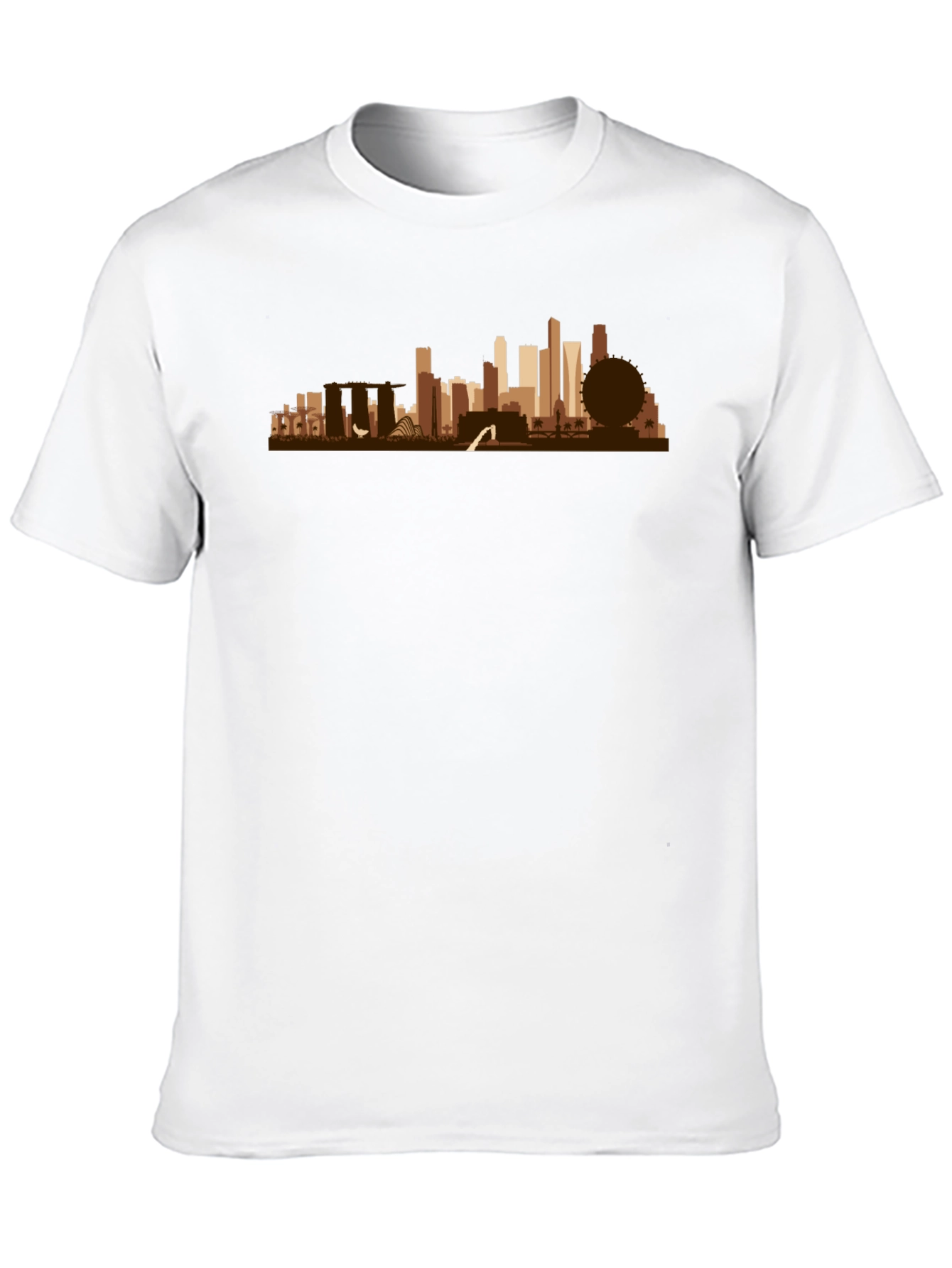 Singapore Skyline Graphic T-Shirt