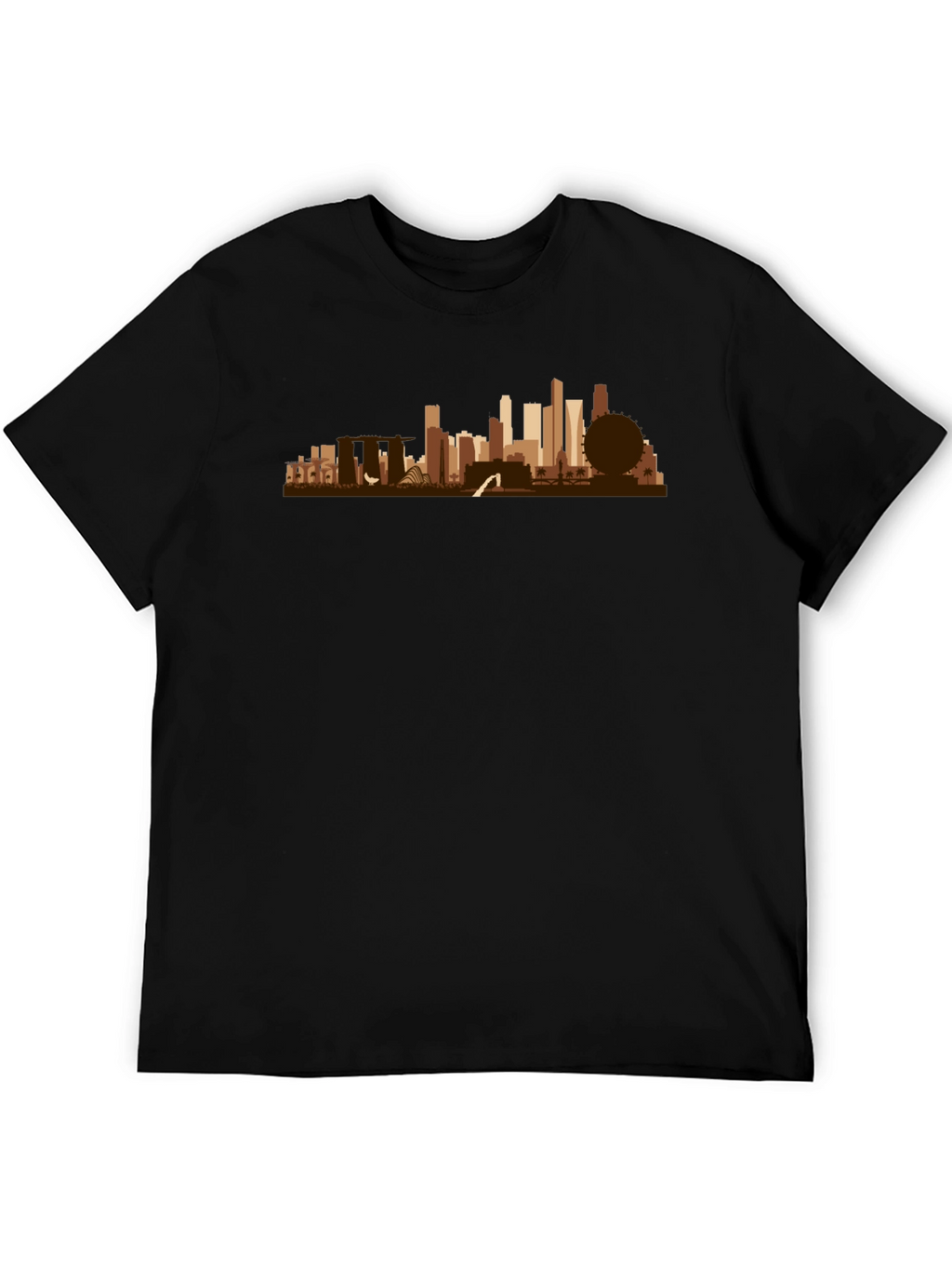 Singapore Skyline Graphic T-Shirt