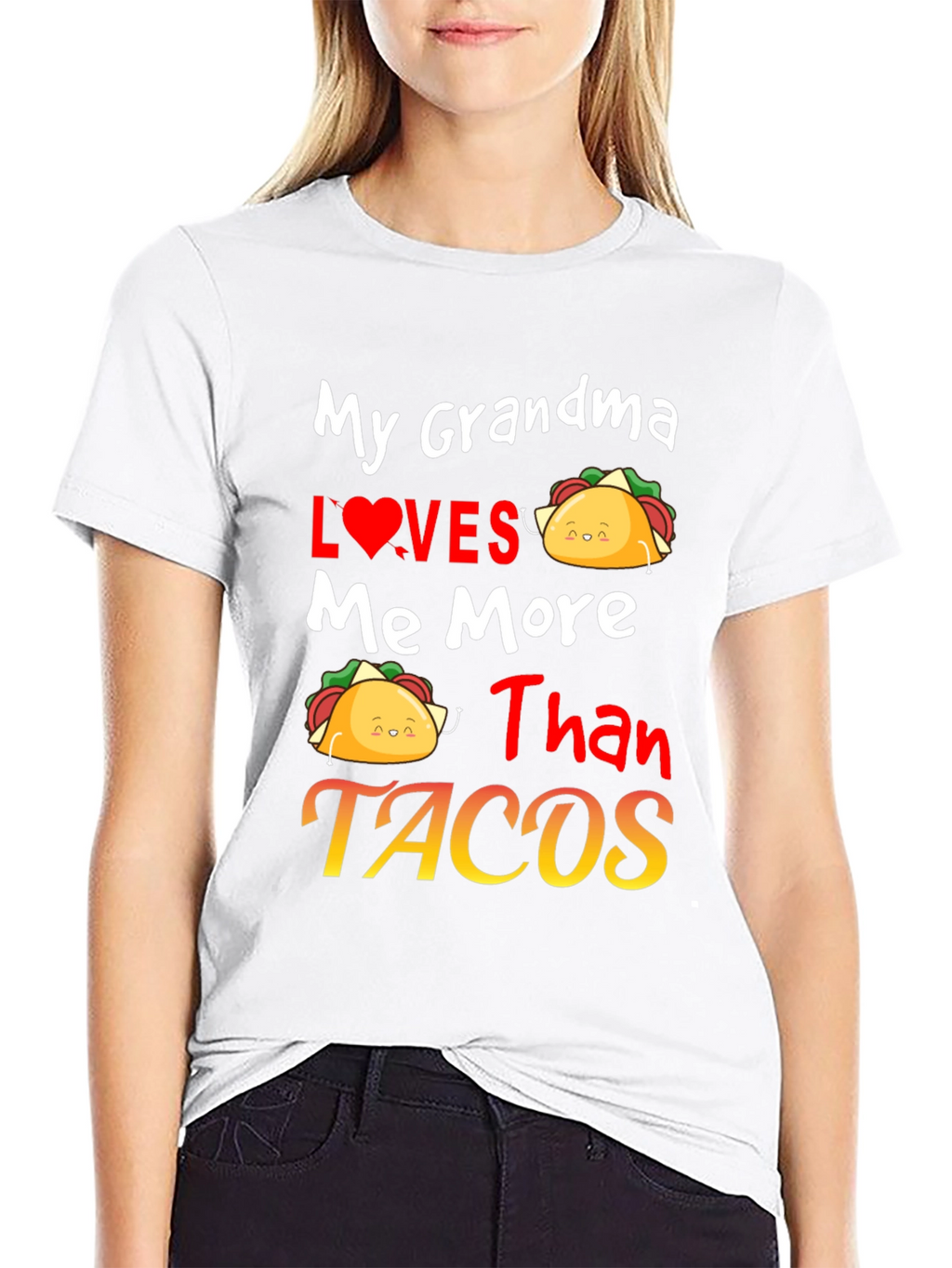 Grandma Loves Me More Than Tacos Graphic Tee
