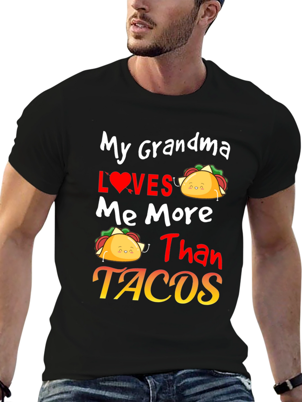 Grandma Loves Me More Than Tacos Graphic Tee