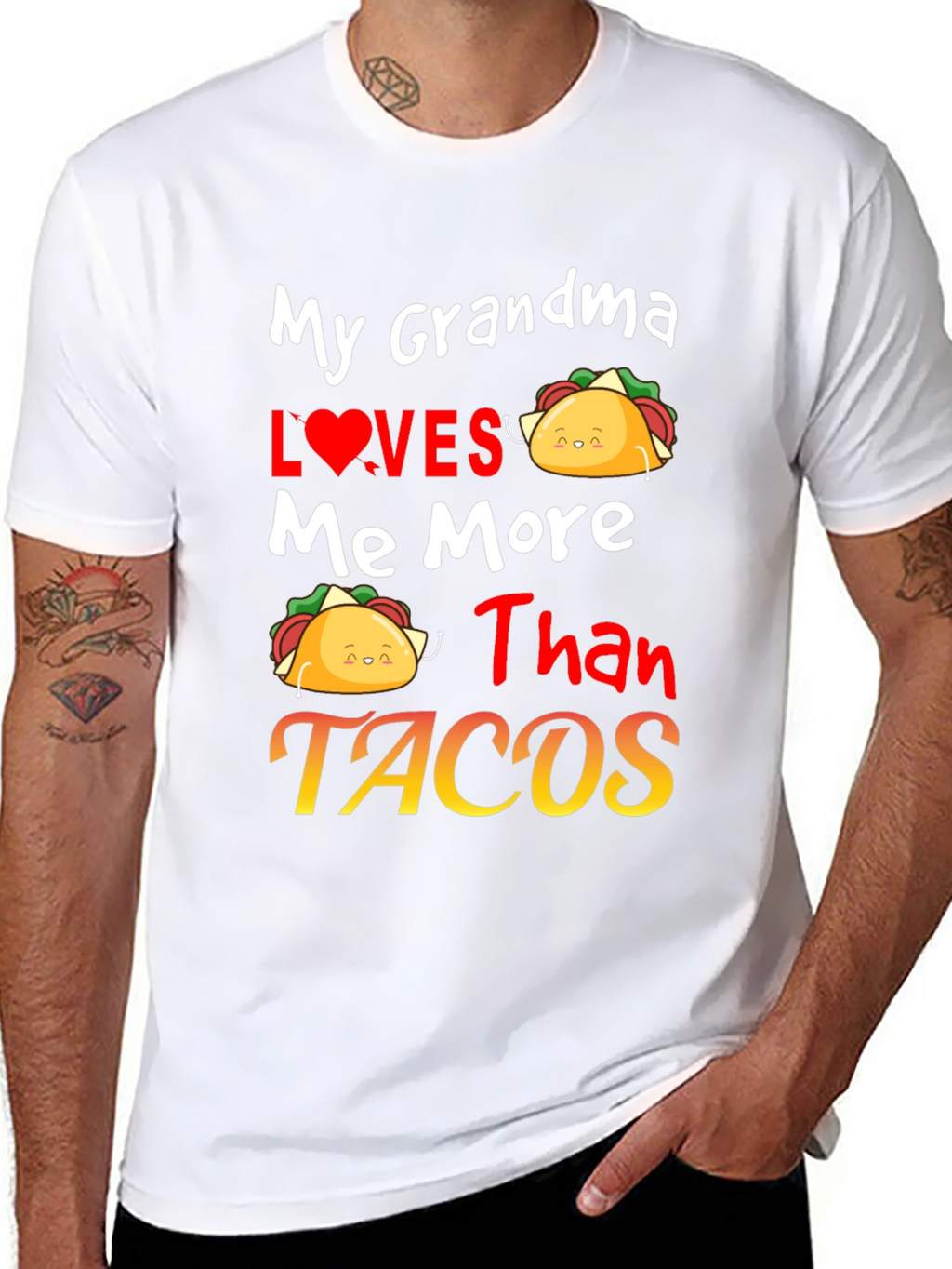 Grandma Loves Me More Than Tacos Graphic Tee