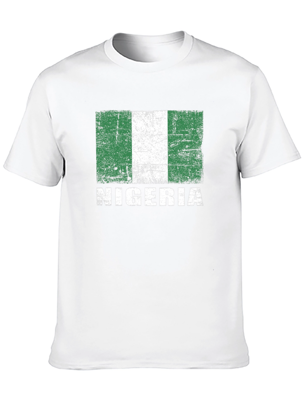 Nigeria Flag T-Shirt - Distressed Graphic Tee
