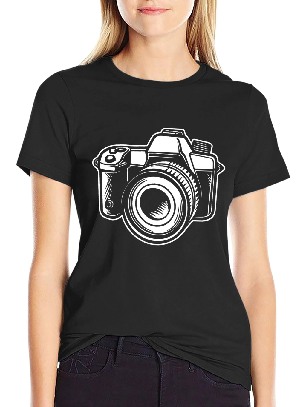 Camera Graphic Black T-Shirt