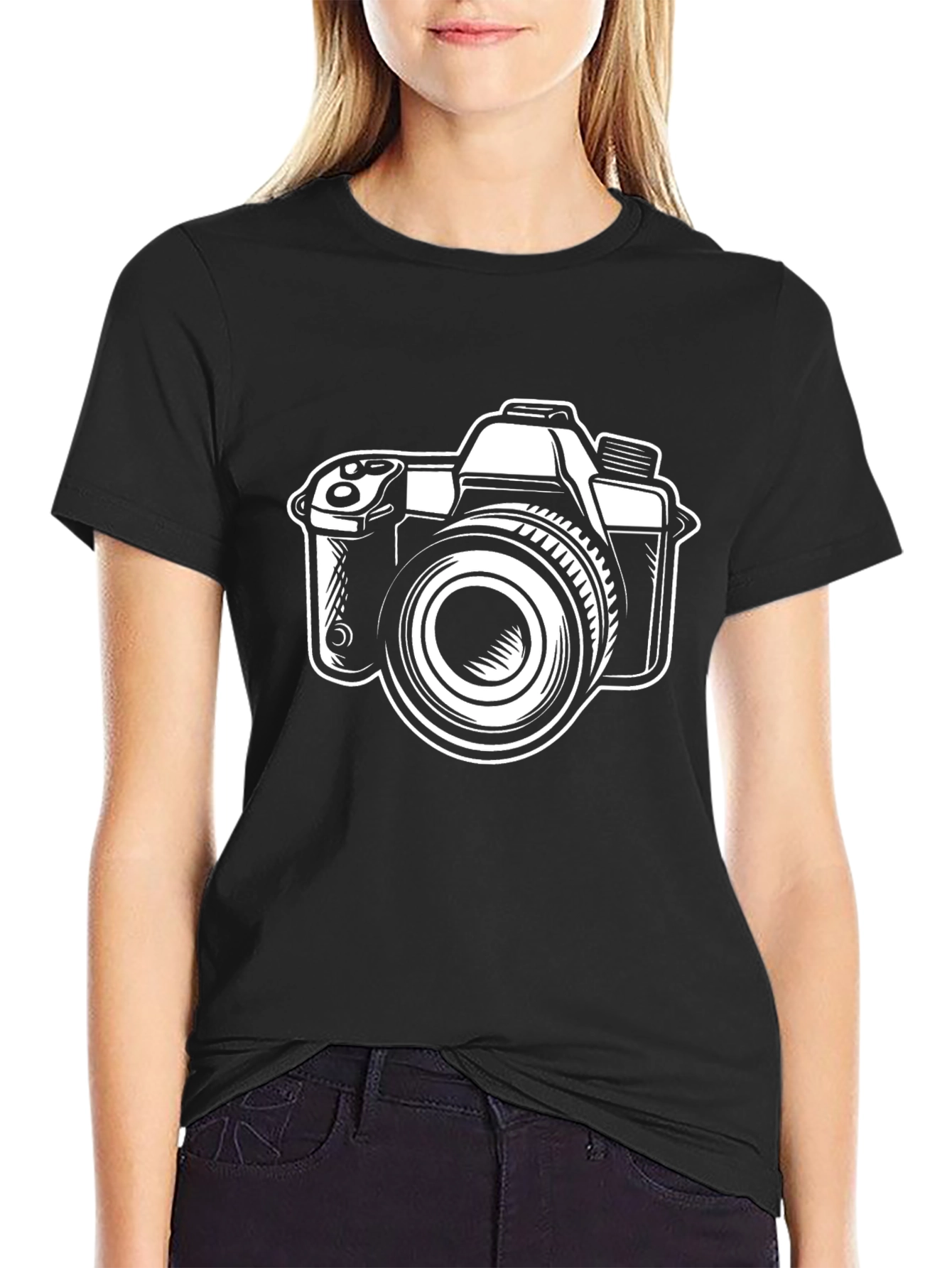 Camera Graphic Black T-Shirt