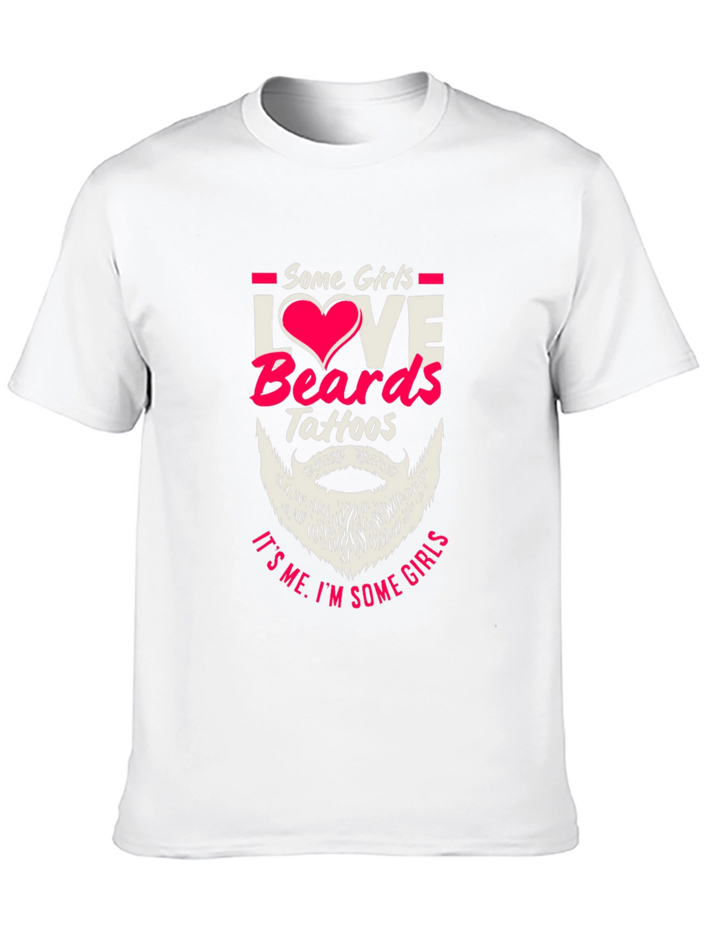 Love Beards Tattoos Funny Graphic Tee
