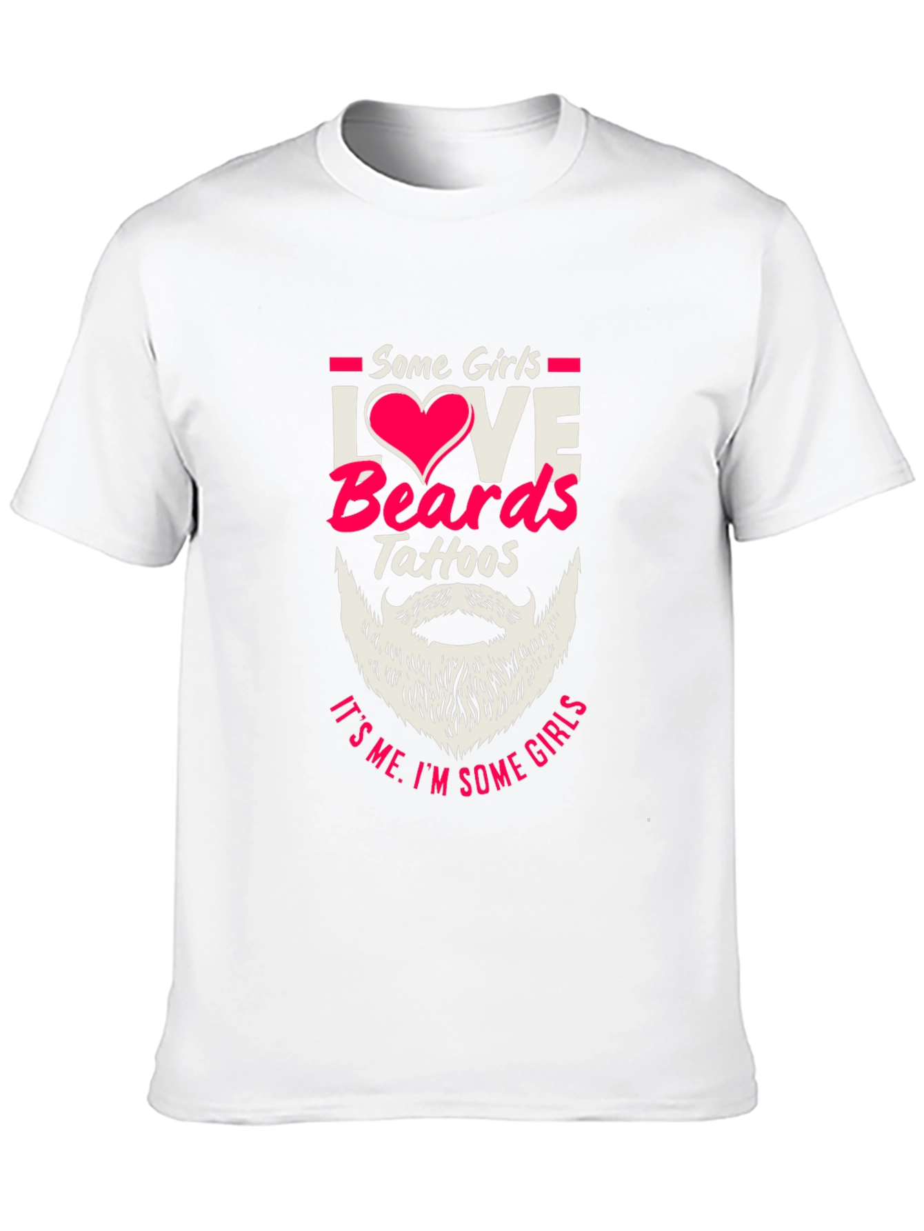 Love Beards Tattoos Funny Graphic Tee