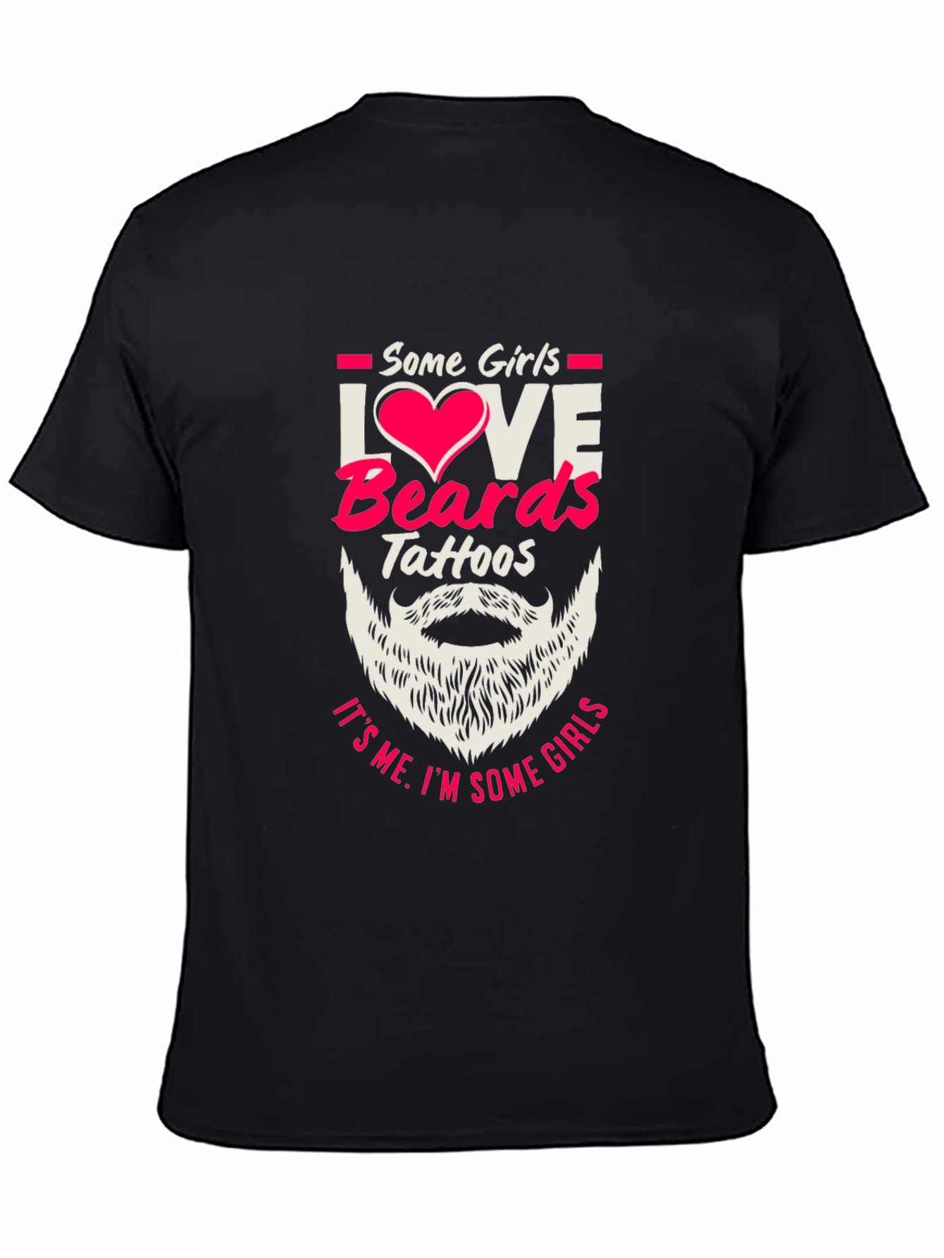 Love Beards Tattoos Funny Graphic Tee