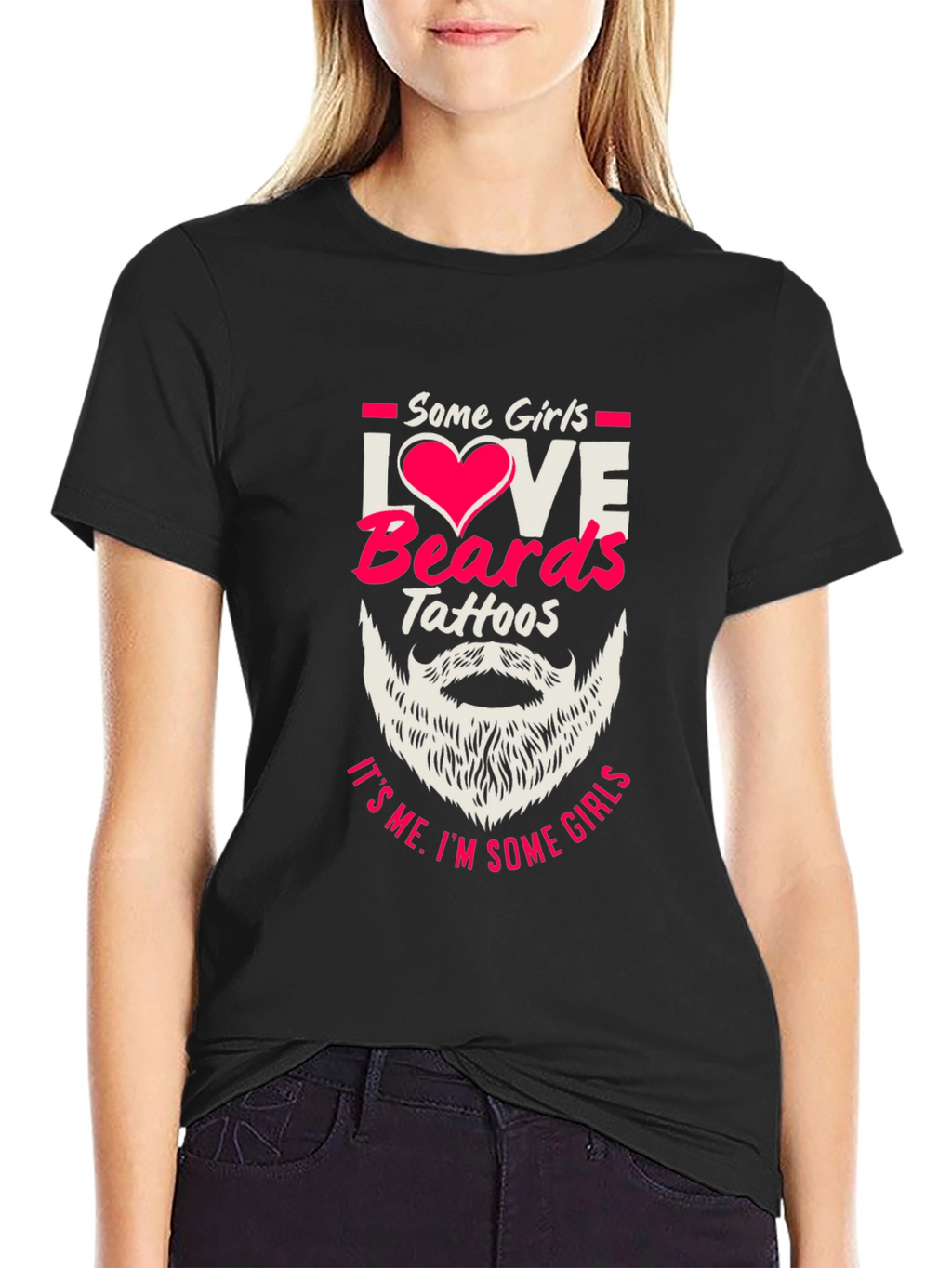 Love Beards Tattoos Funny Graphic Tee