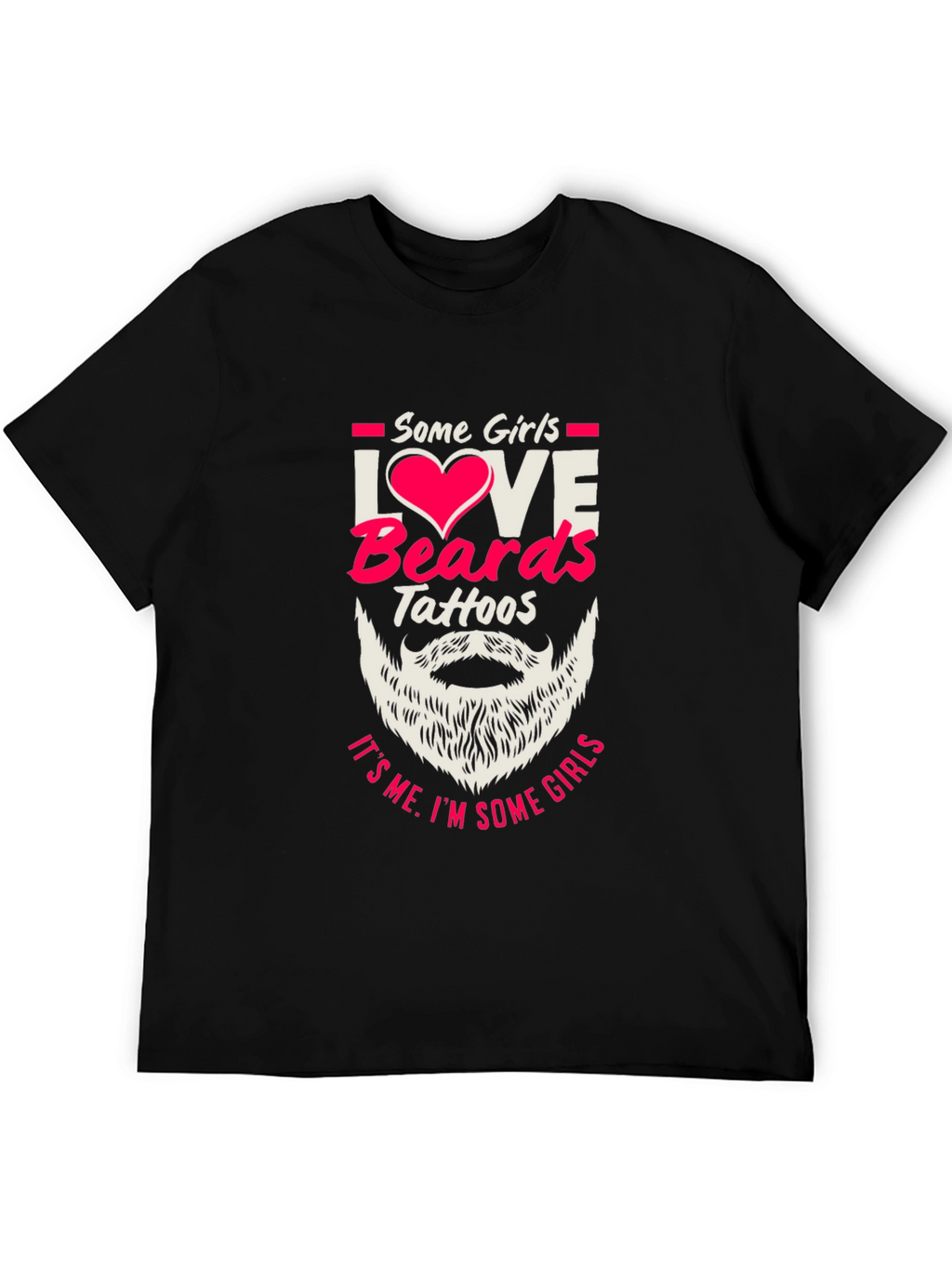 Love Beards Tattoos Funny Graphic Tee
