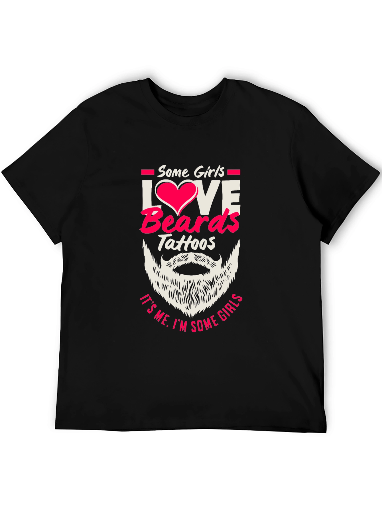 Love Beards Tattoos Funny Graphic Tee