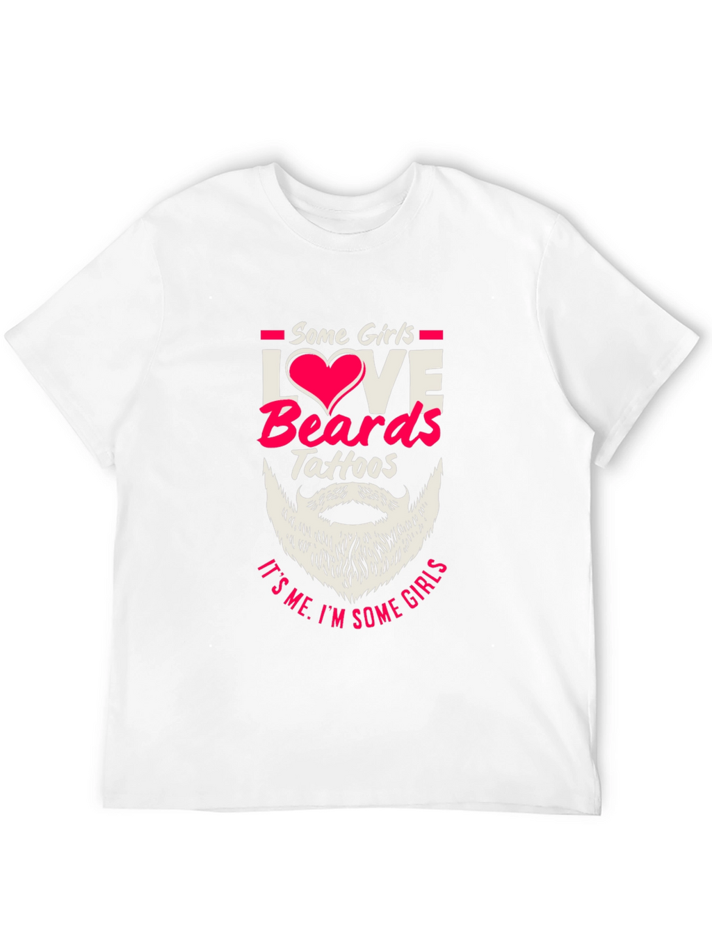 Love Beards Tattoos Funny Graphic Tee