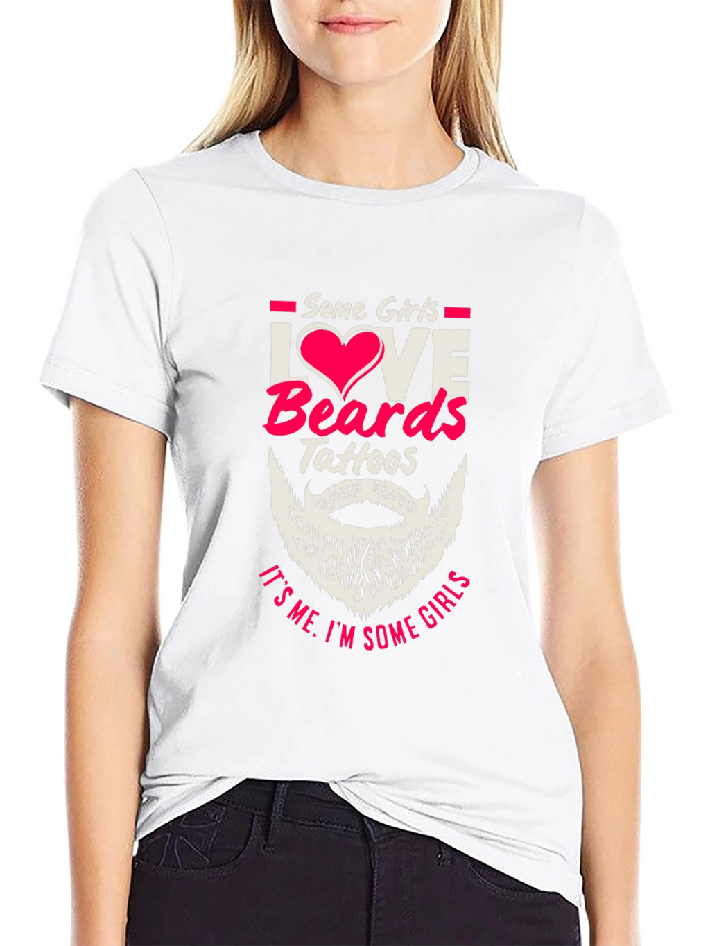 Love Beards Tattoos Funny Graphic Tee