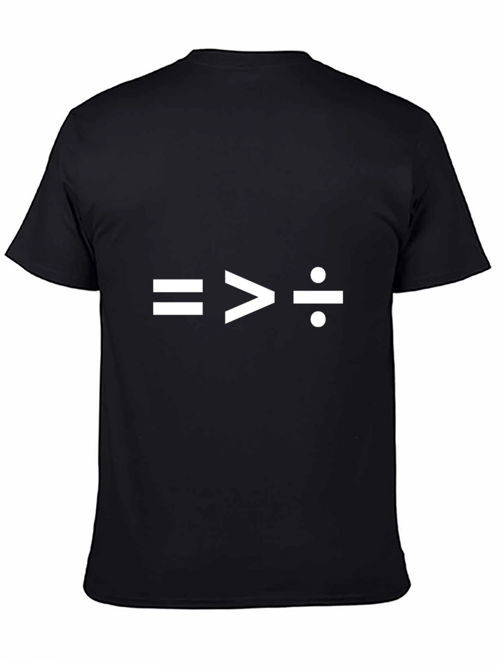 Equals Greater Than Divide Math T-Shirt