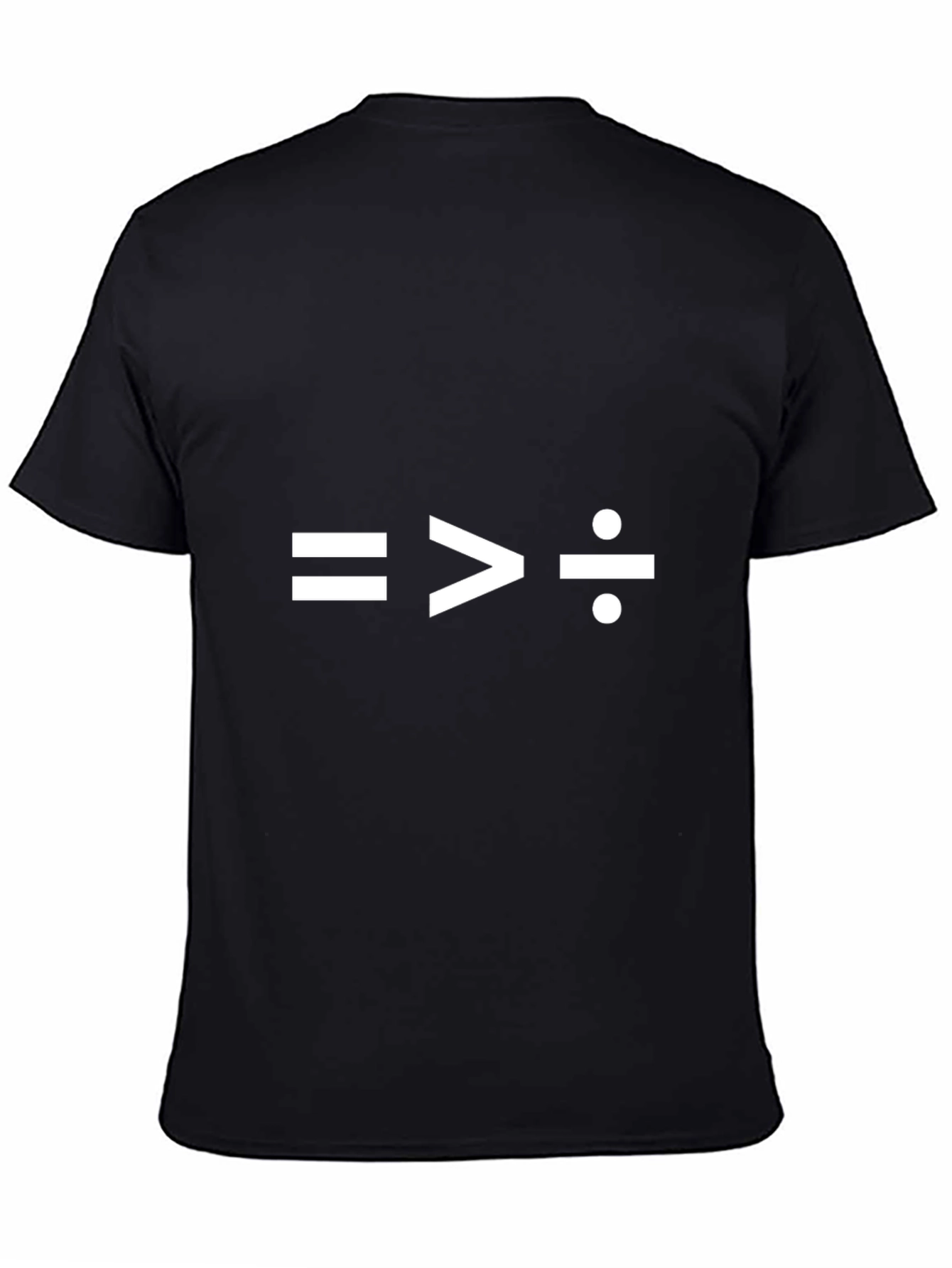 Equals Greater Than Divide Math T-Shirt