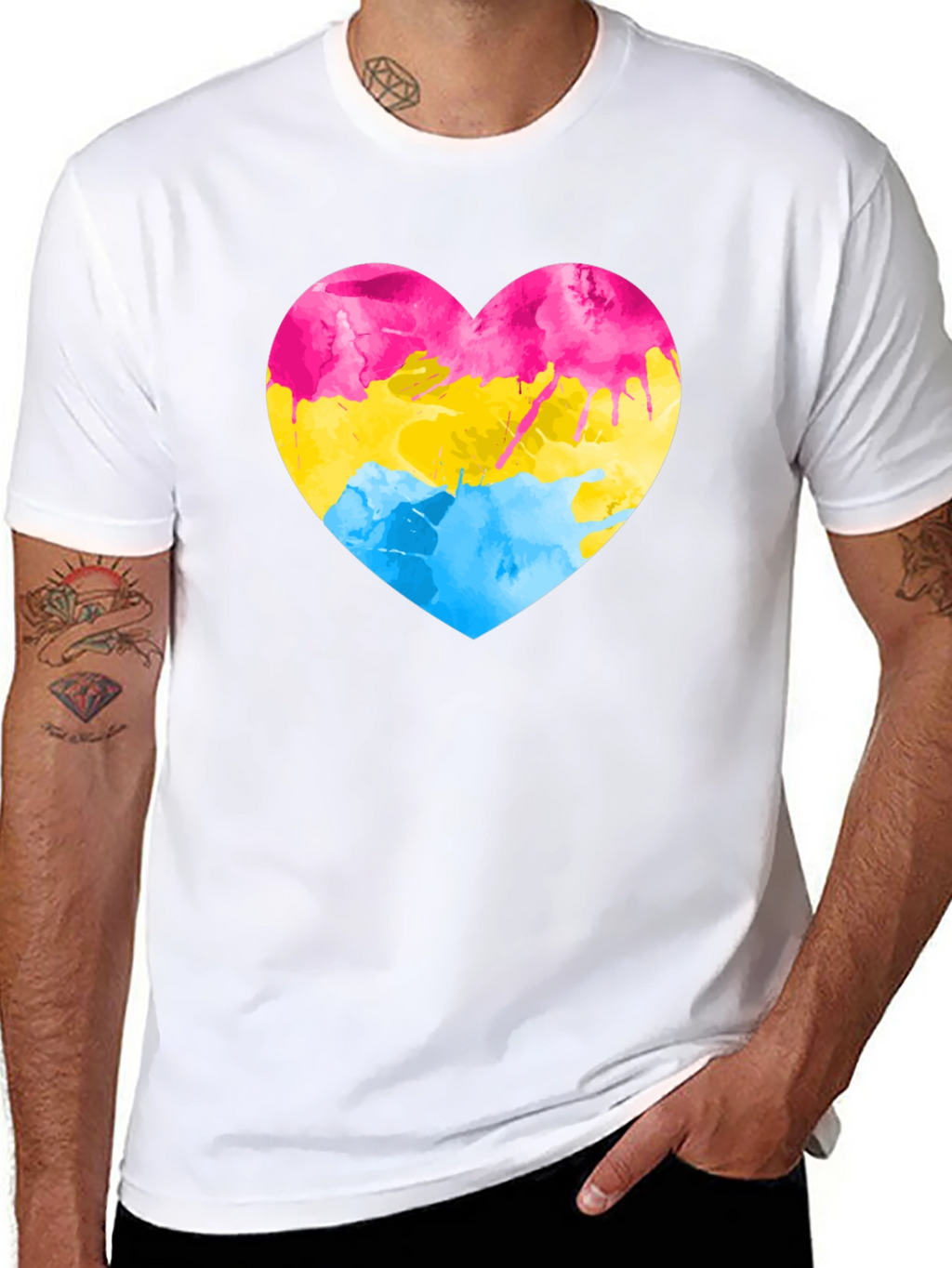 Pansexual Pride Heart T-Shirt