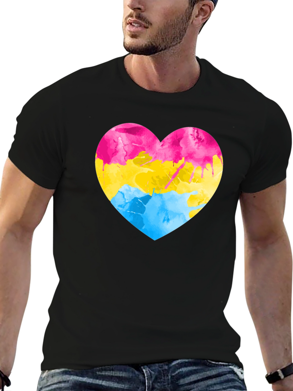 Pansexual Pride Heart T-Shirt