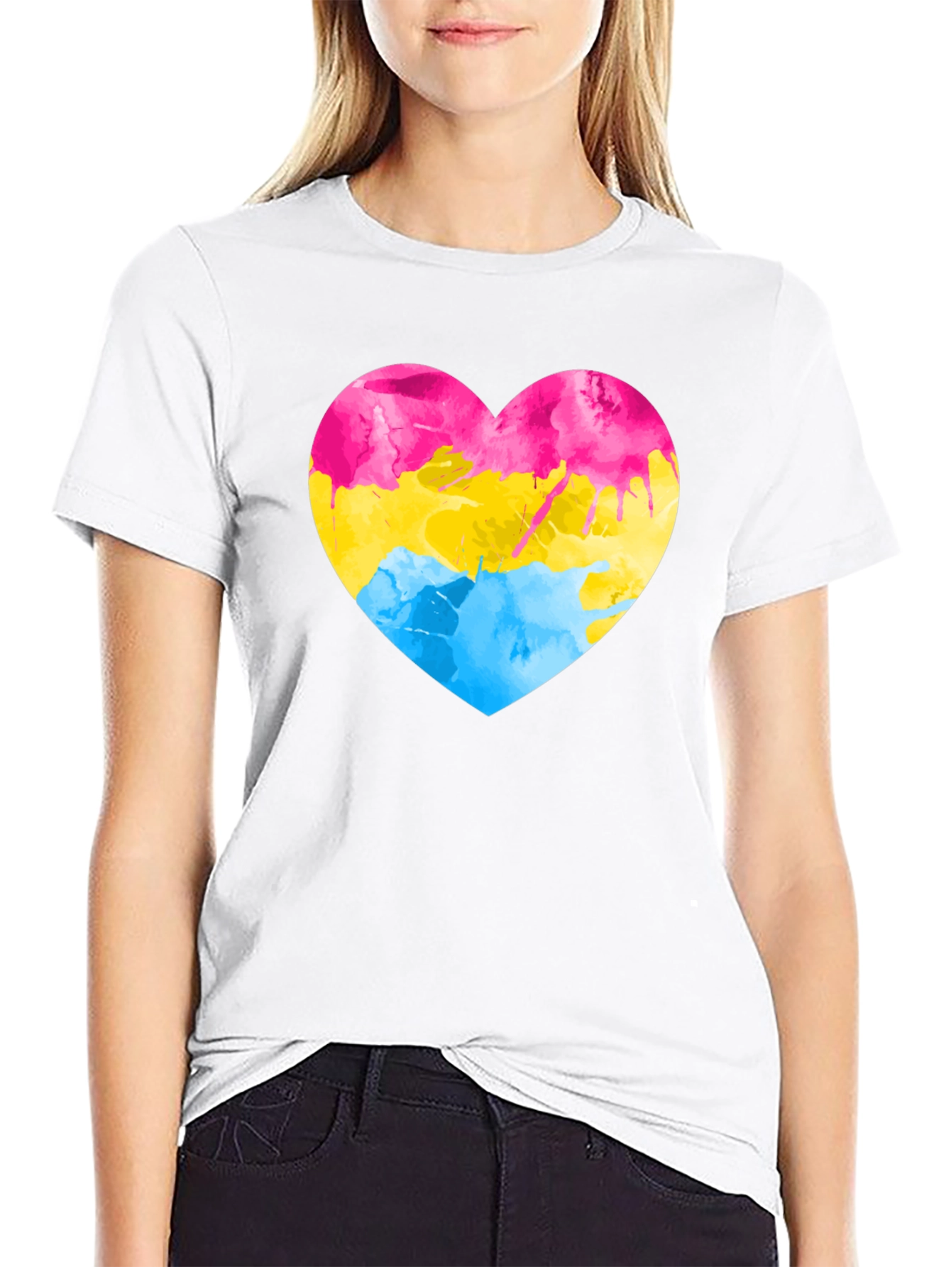 Pansexual Pride Heart T-Shirt