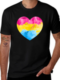 Pansexual Pride Heart T-Shirt