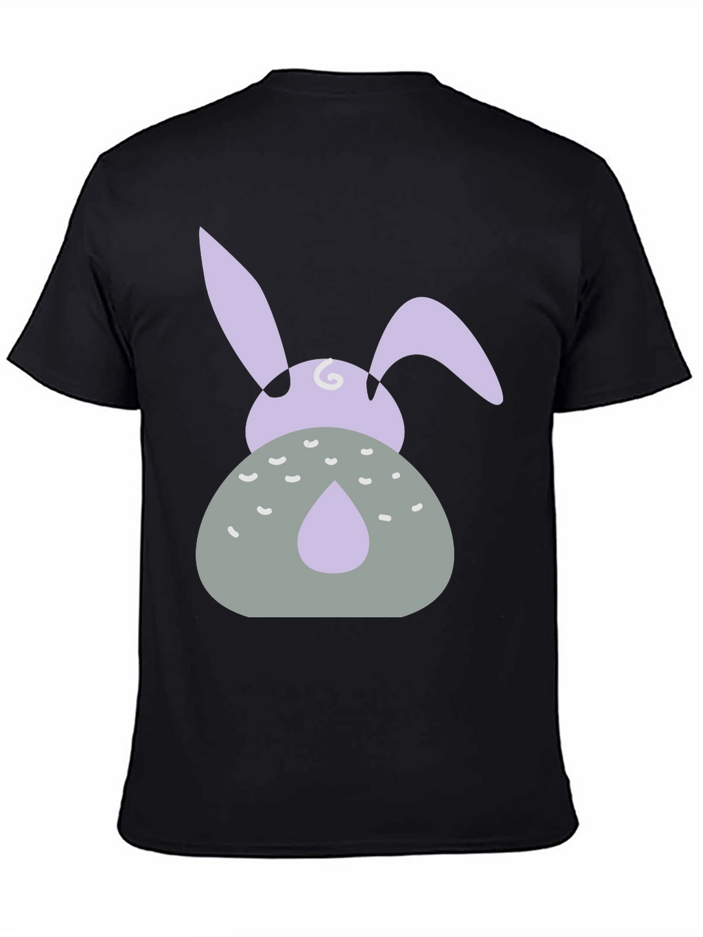 Easter Bunny Graphic Tee - Black