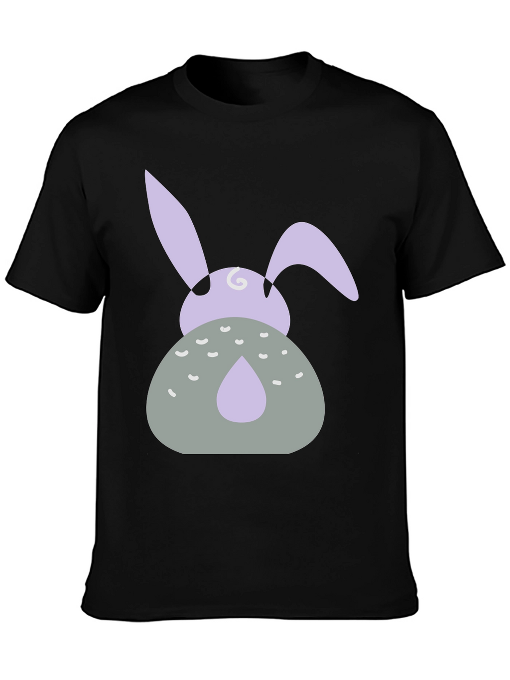 Easter Bunny Graphic Tee - Black