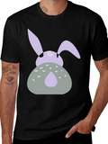 Easter Bunny Graphic Tee - Black