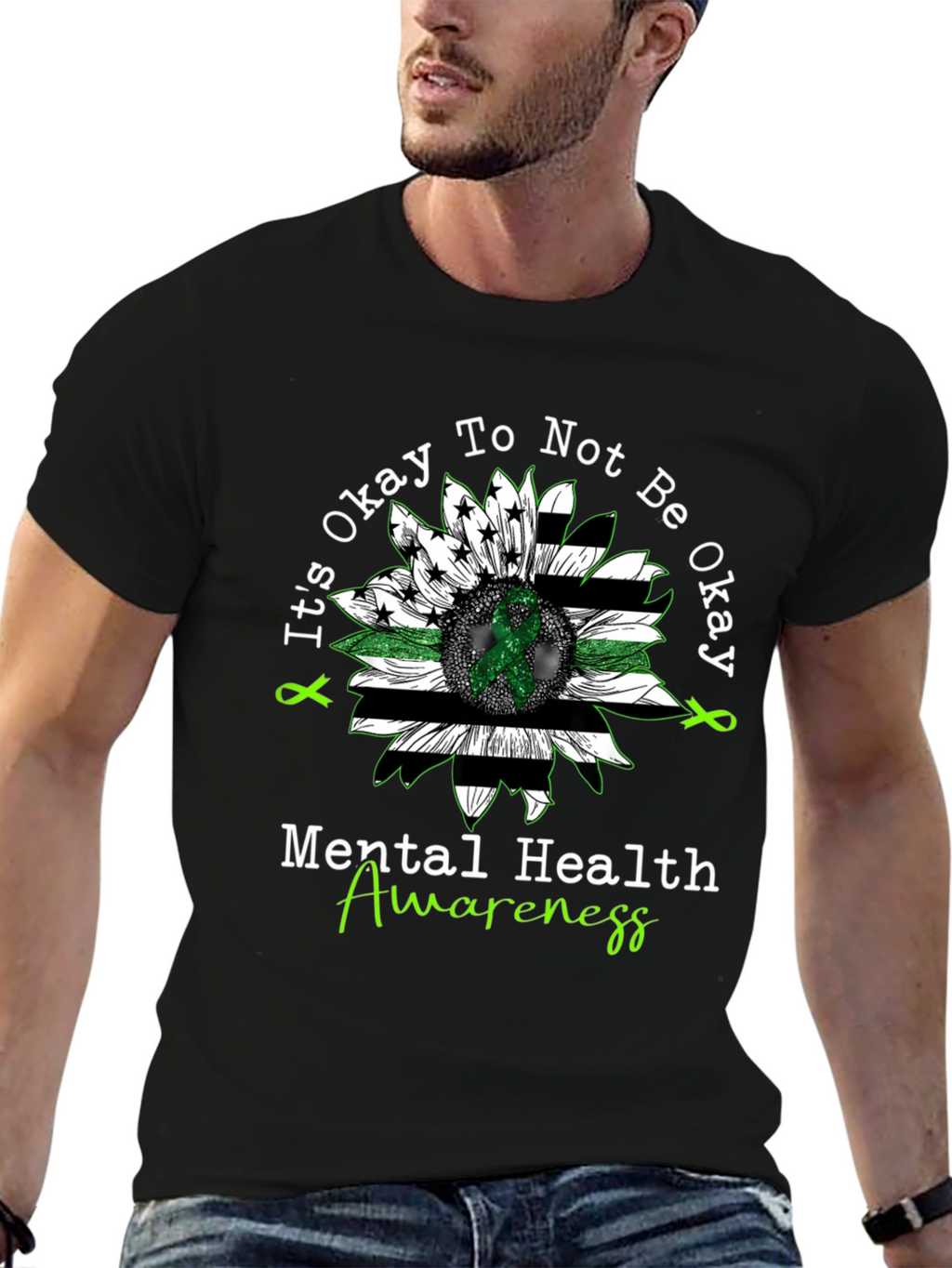Mental Health Awareness Sunflower T-Shirt
