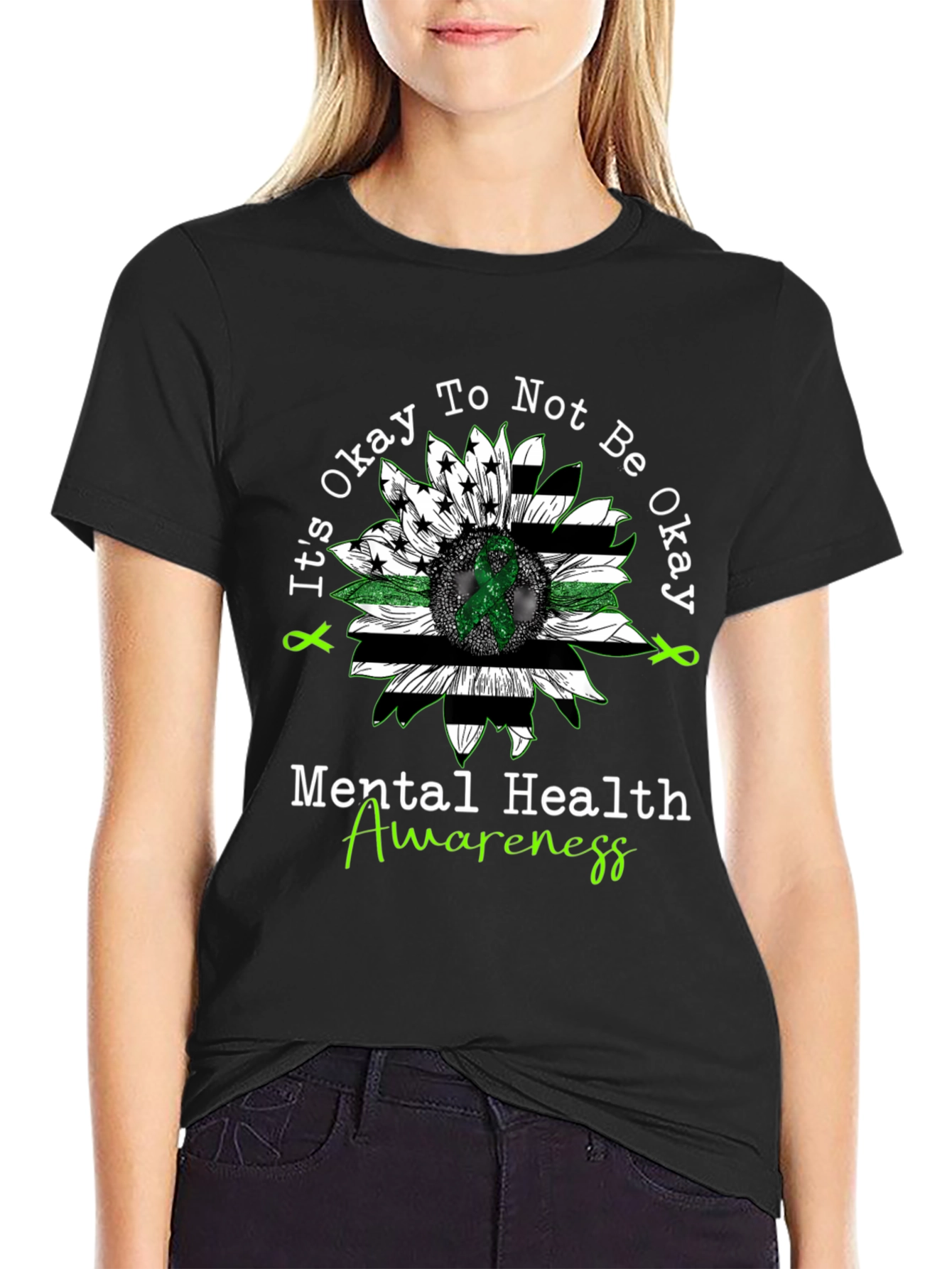 Mental Health Awareness Sunflower T-Shirt