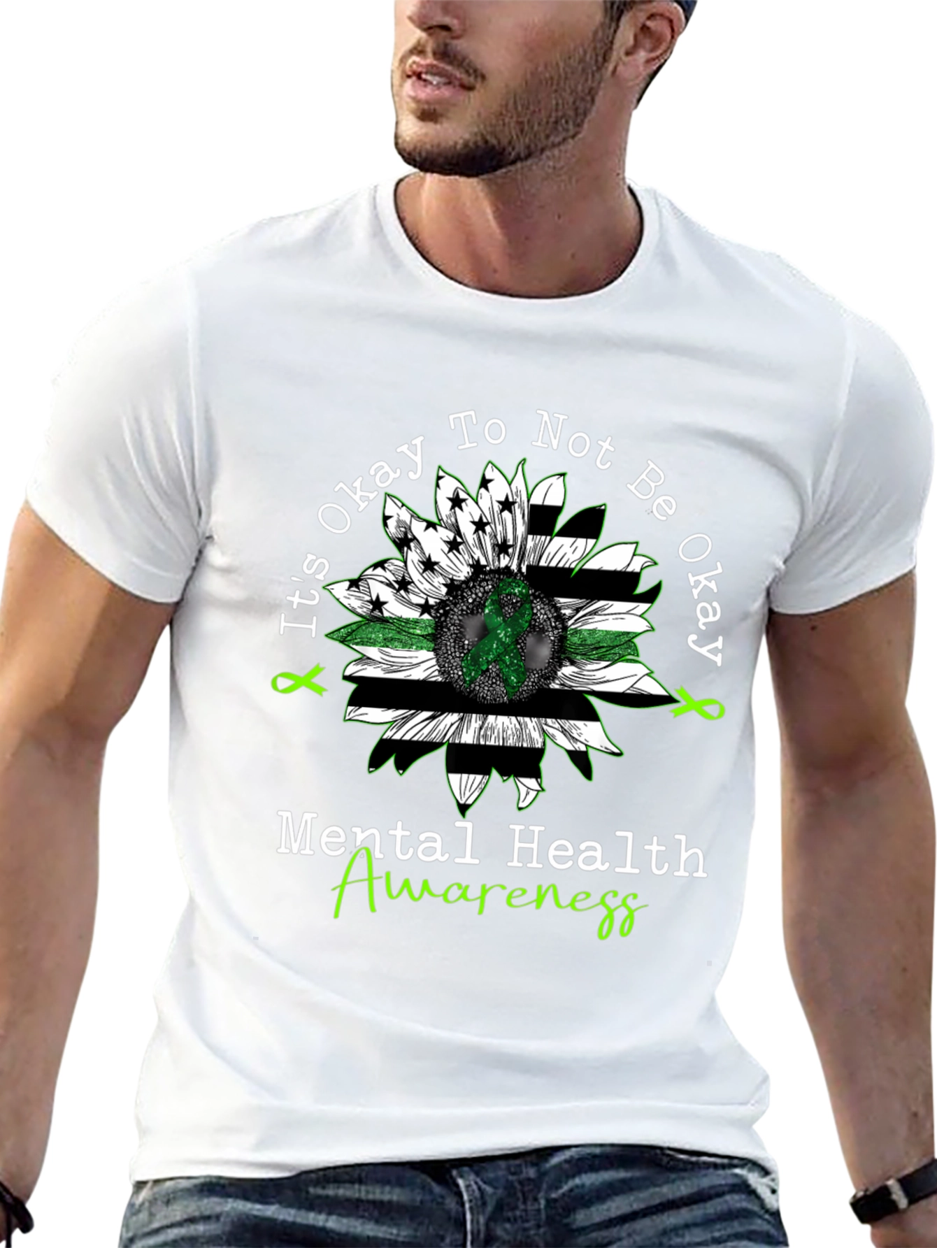 Mental Health Awareness Sunflower T-Shirt