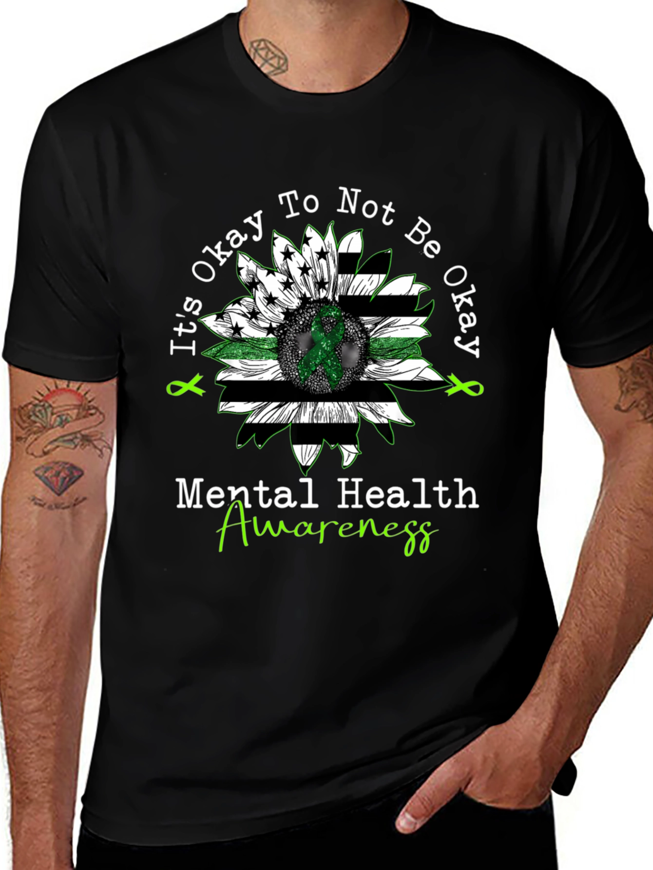 Mental Health Awareness Sunflower T-Shirt