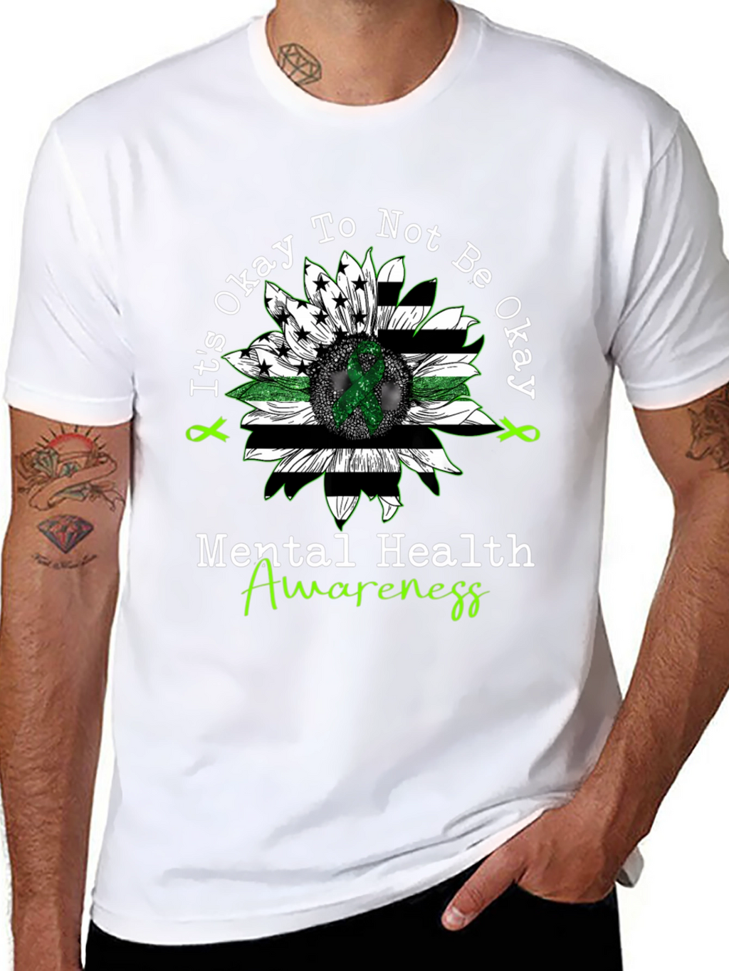 Mental Health Awareness Sunflower T-Shirt