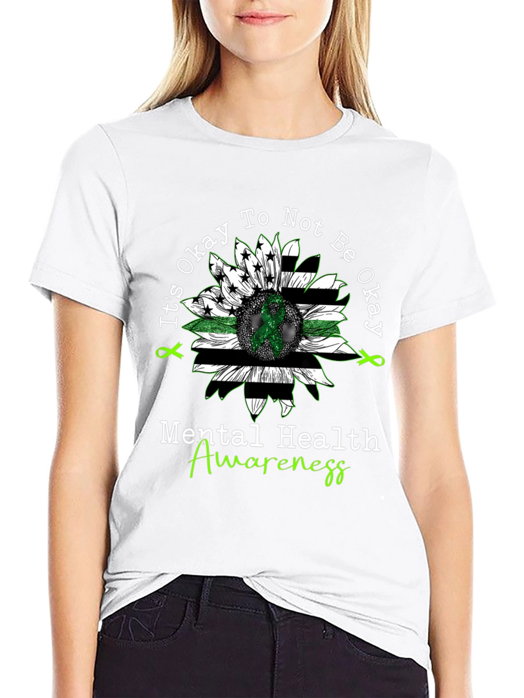 Mental Health Awareness Sunflower T-Shirt