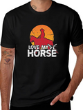 Love My Horse Cowboy Graphic T-Shirt