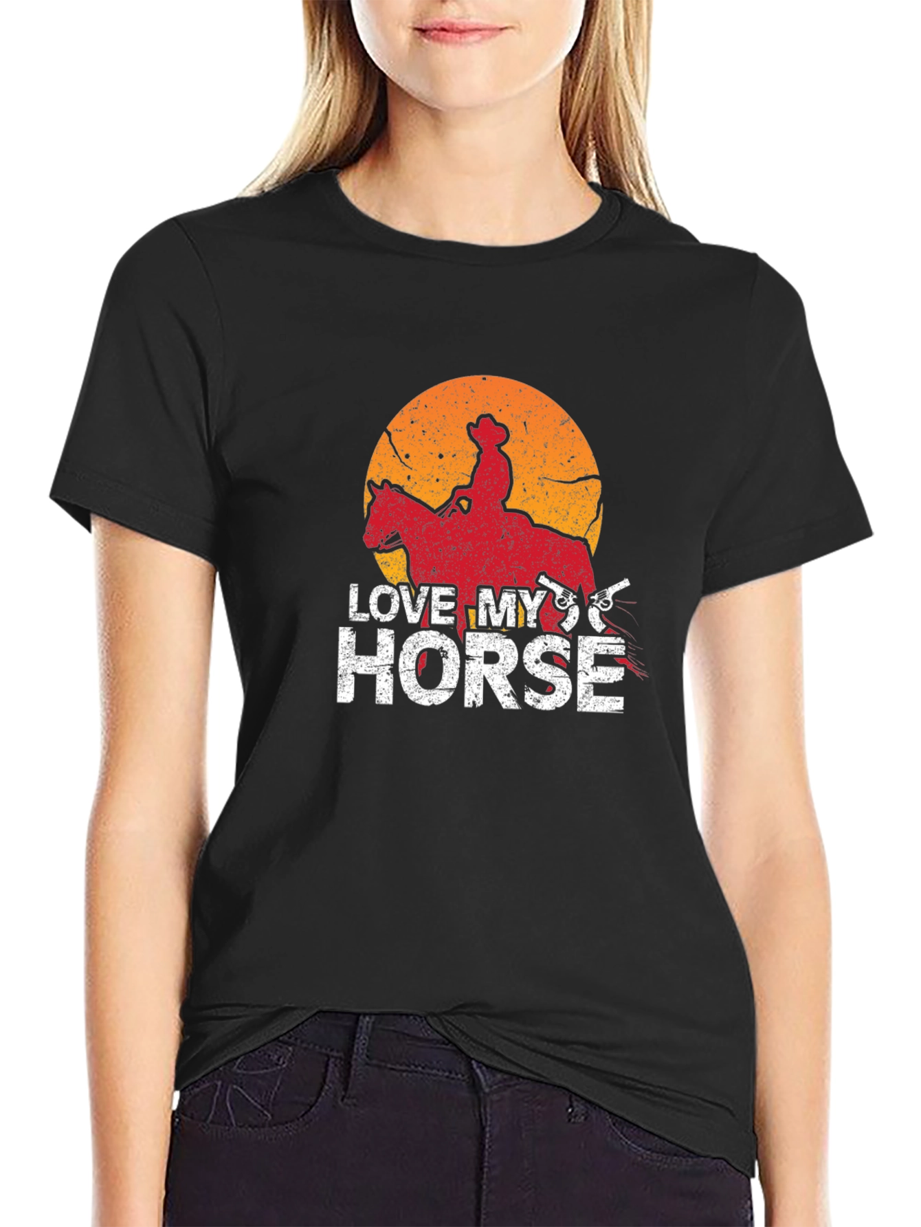 Love My Horse Cowboy Graphic T-Shirt