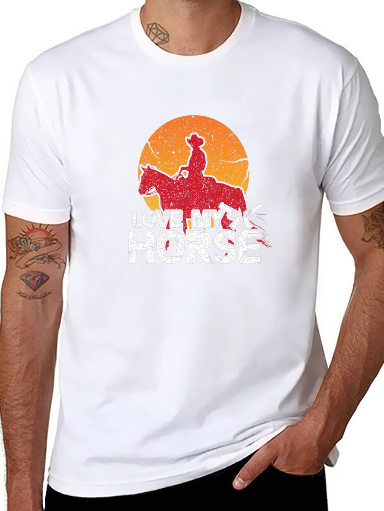 Love My Horse Cowboy Graphic T-Shirt