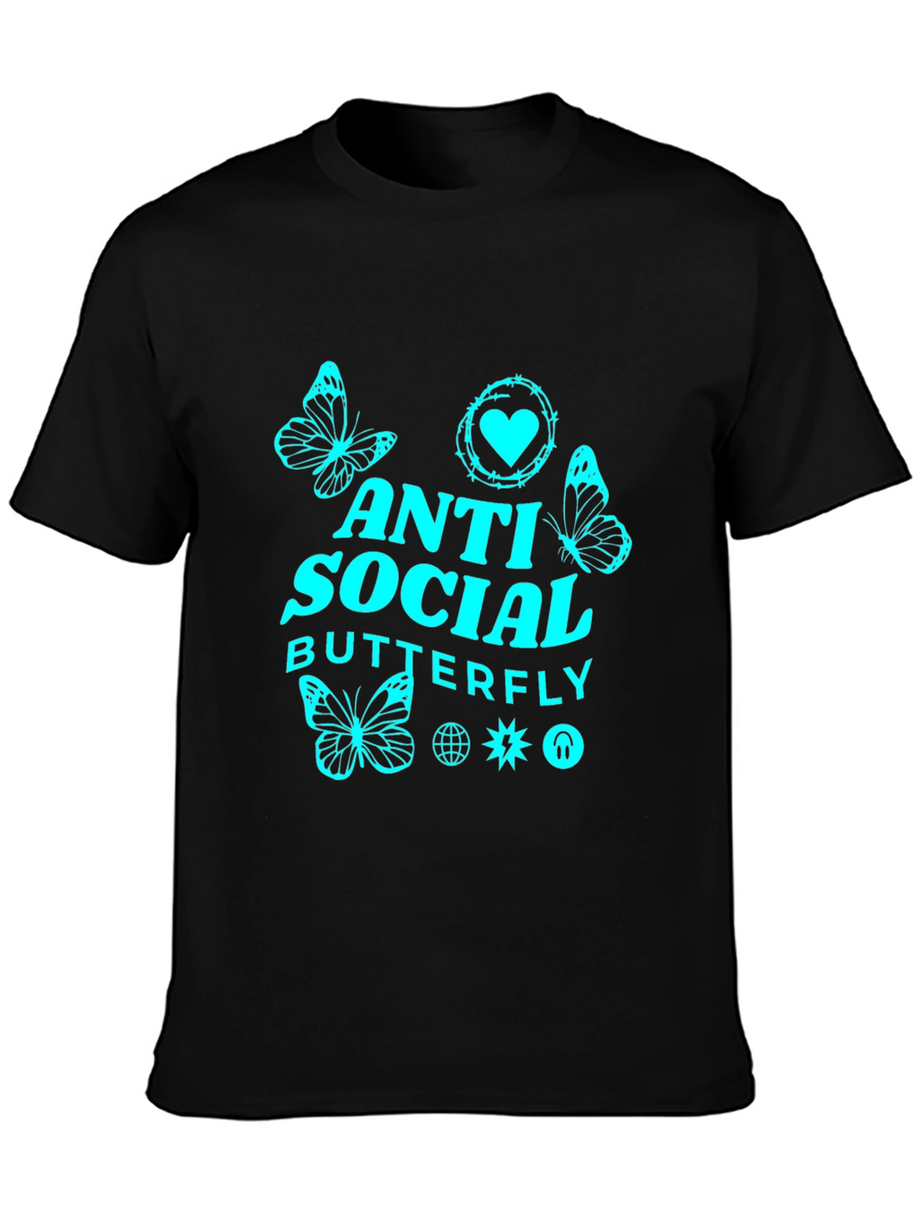 Anti-Social Butterfly Graphic Tee