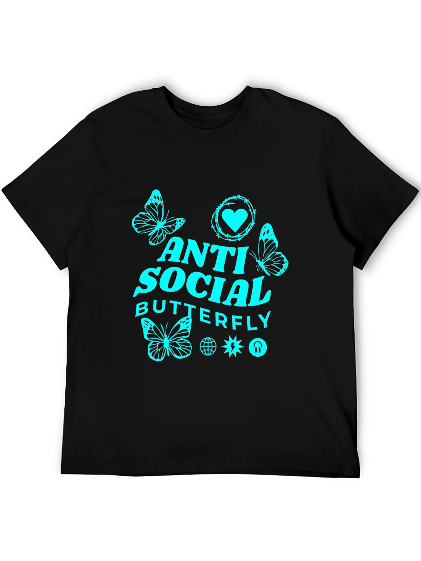 Anti-Social Butterfly Graphic Tee