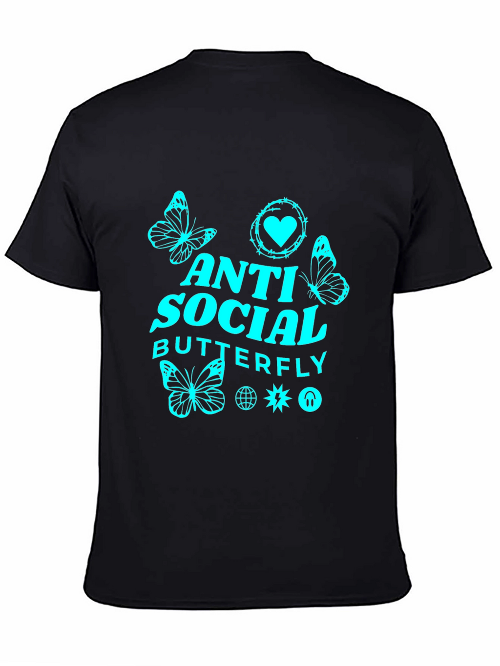 Anti-Social Butterfly Graphic Tee