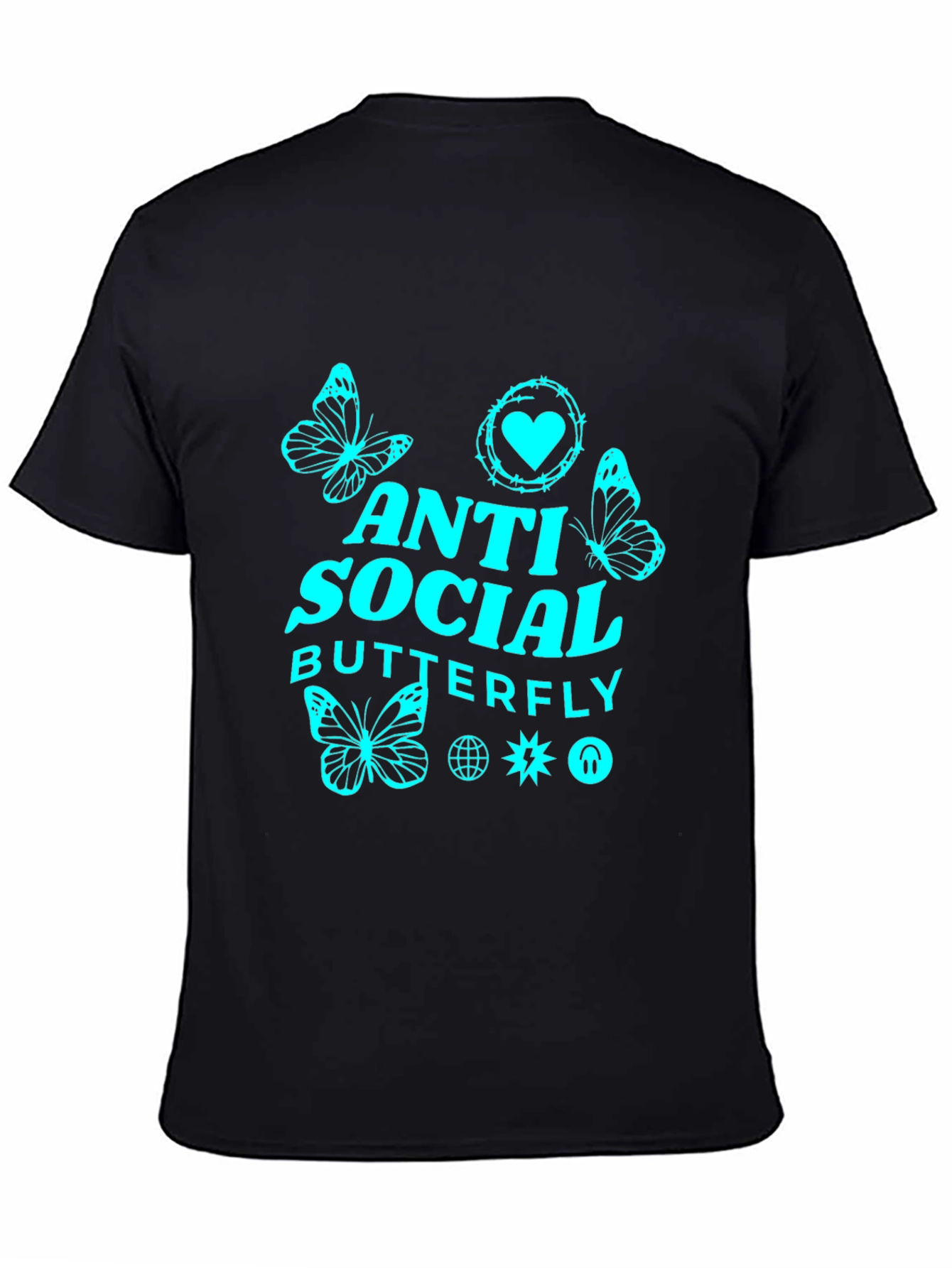 Anti-Social Butterfly Graphic Tee