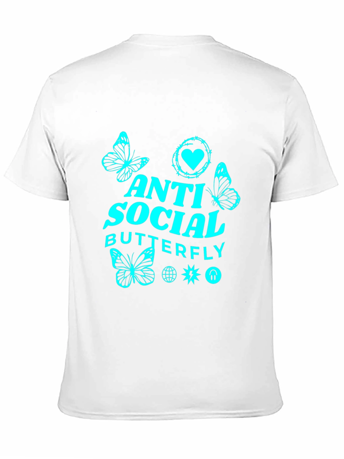 Anti-Social Butterfly Graphic Tee