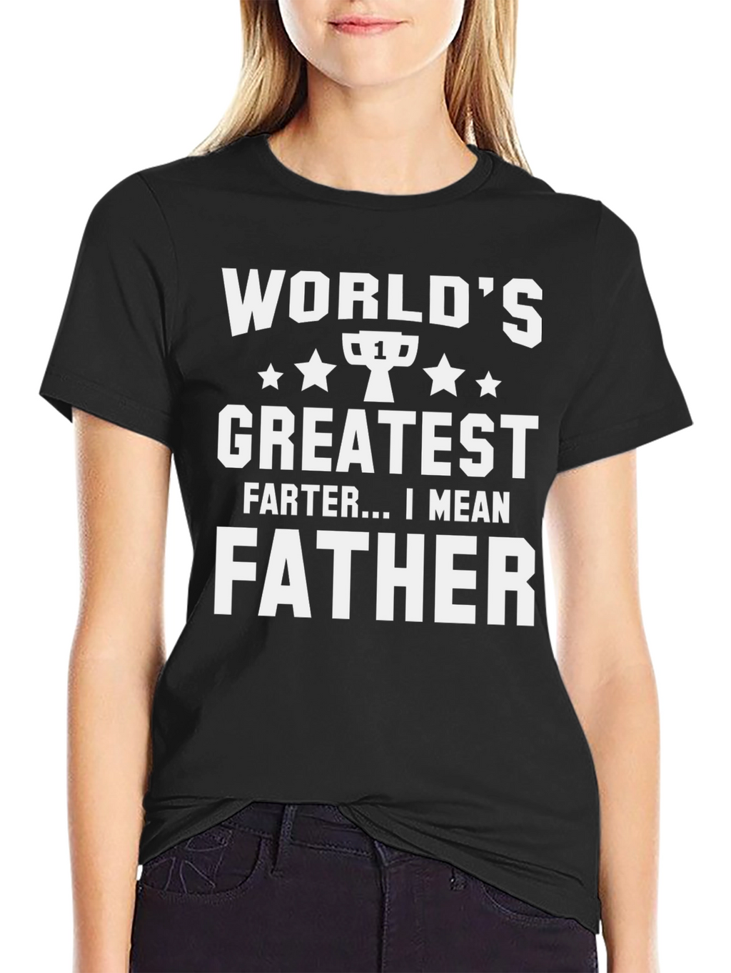 Worlds Greatest Father T-Shirt Funny Dad Tee