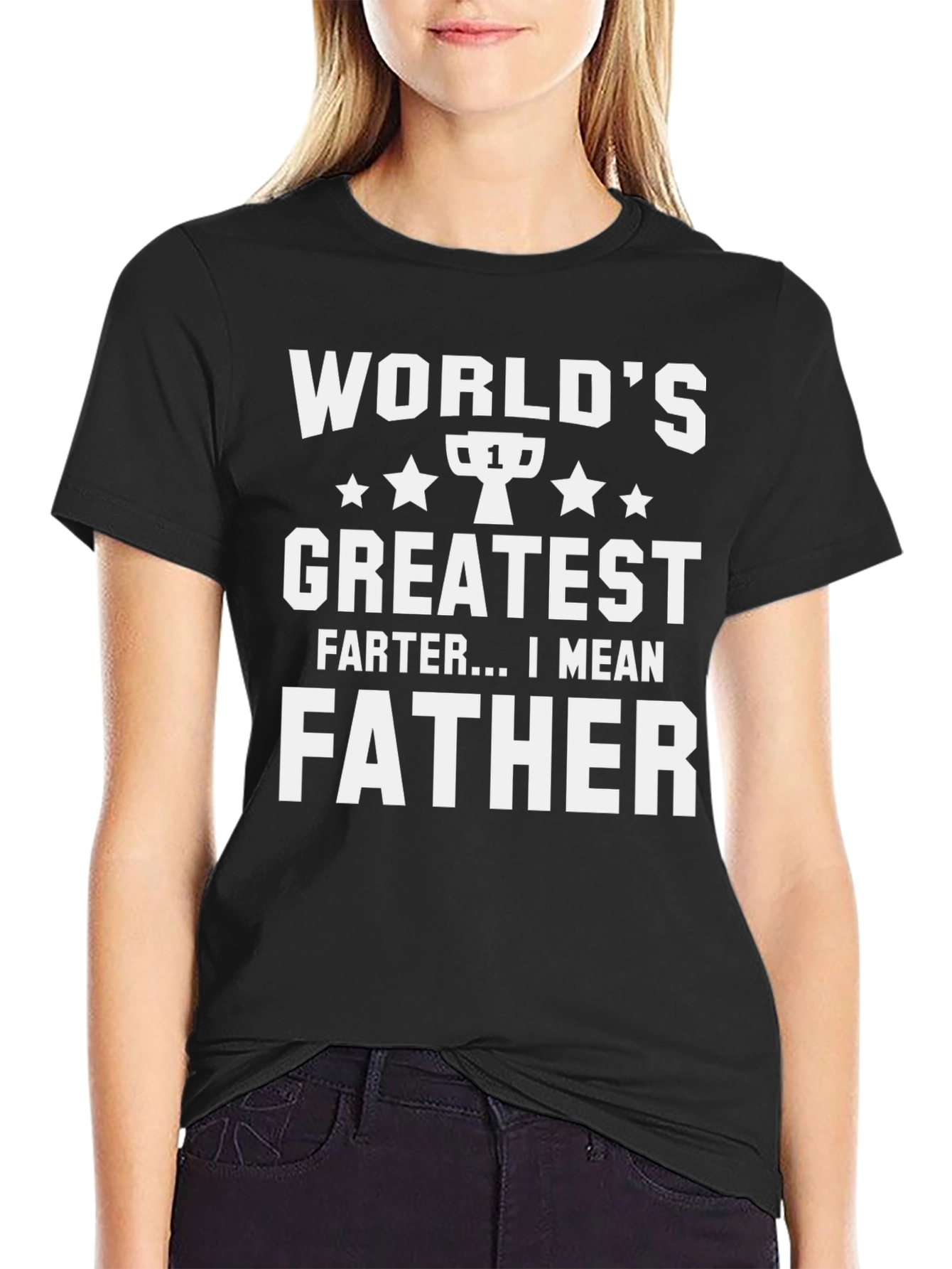 Worlds Greatest Father T-Shirt Funny Dad Tee